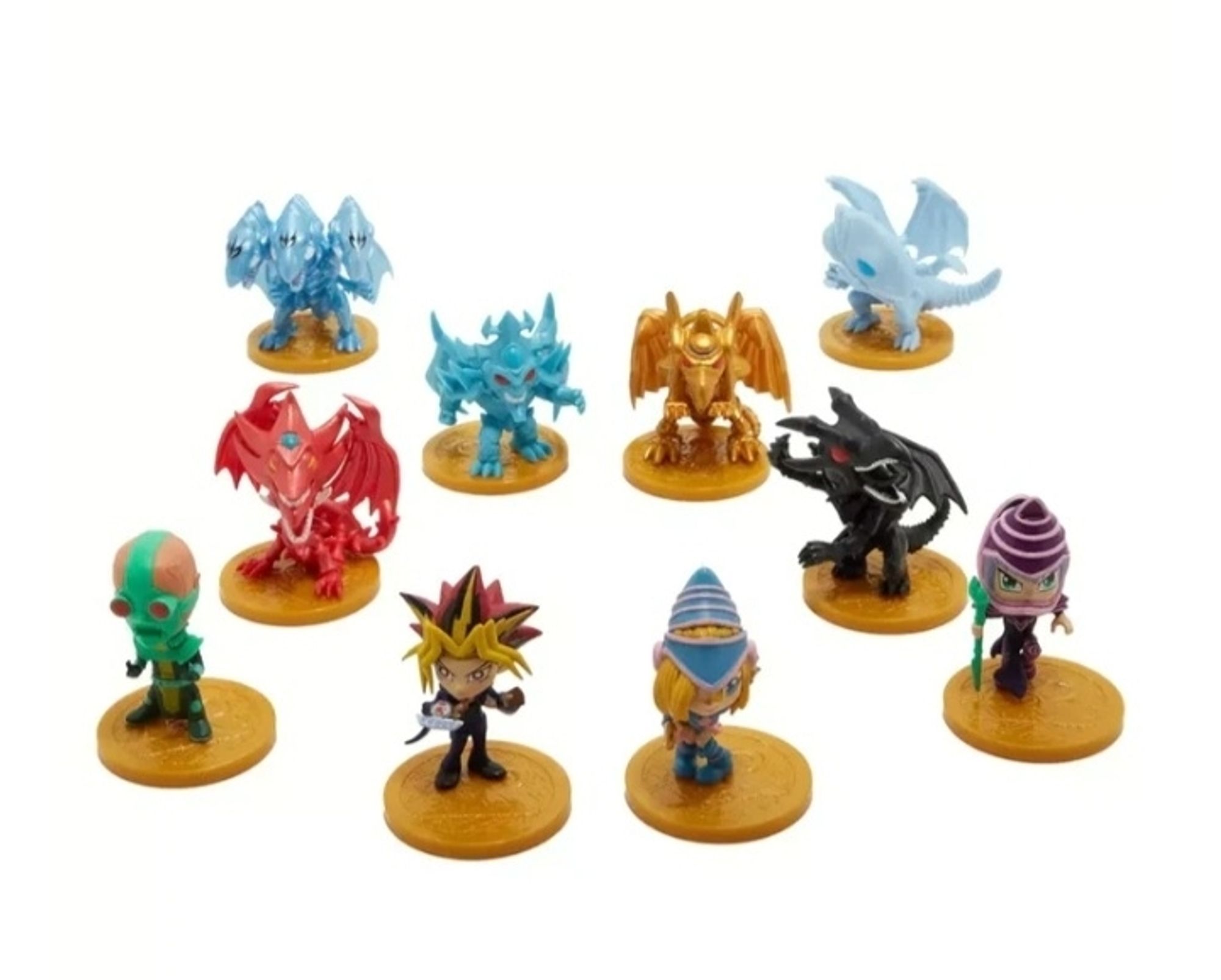 All the potential figurines that can be pulled from the blind puzzle triangle box