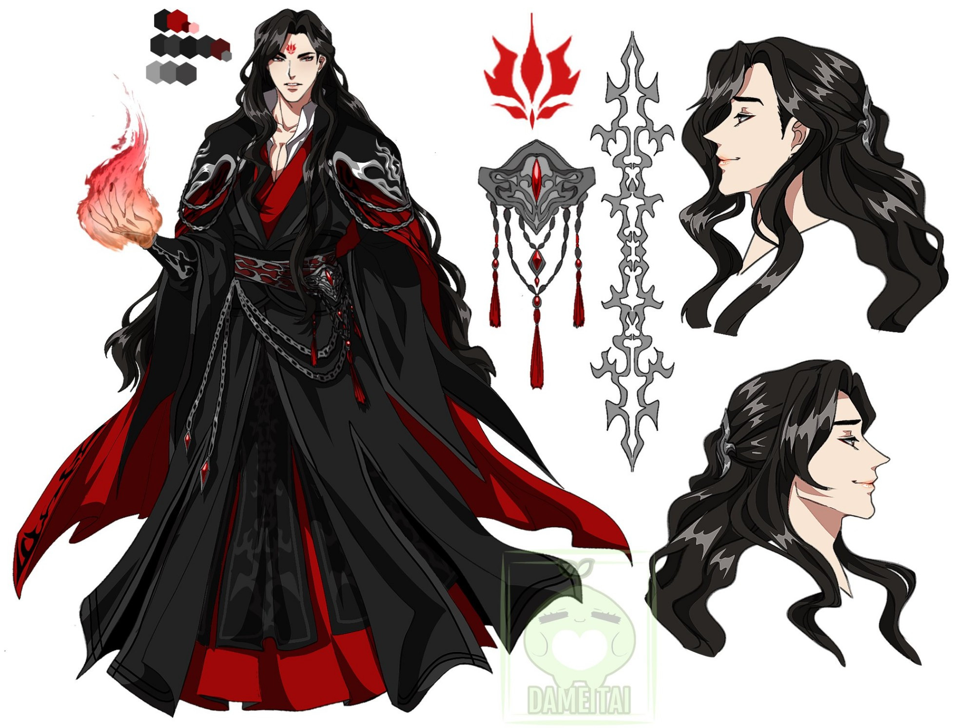 Dameitai's own interpretation of older Luo Binghe's appearance from the Chinese Danmei Webnovel called Scum Villain's Self Saving System. 