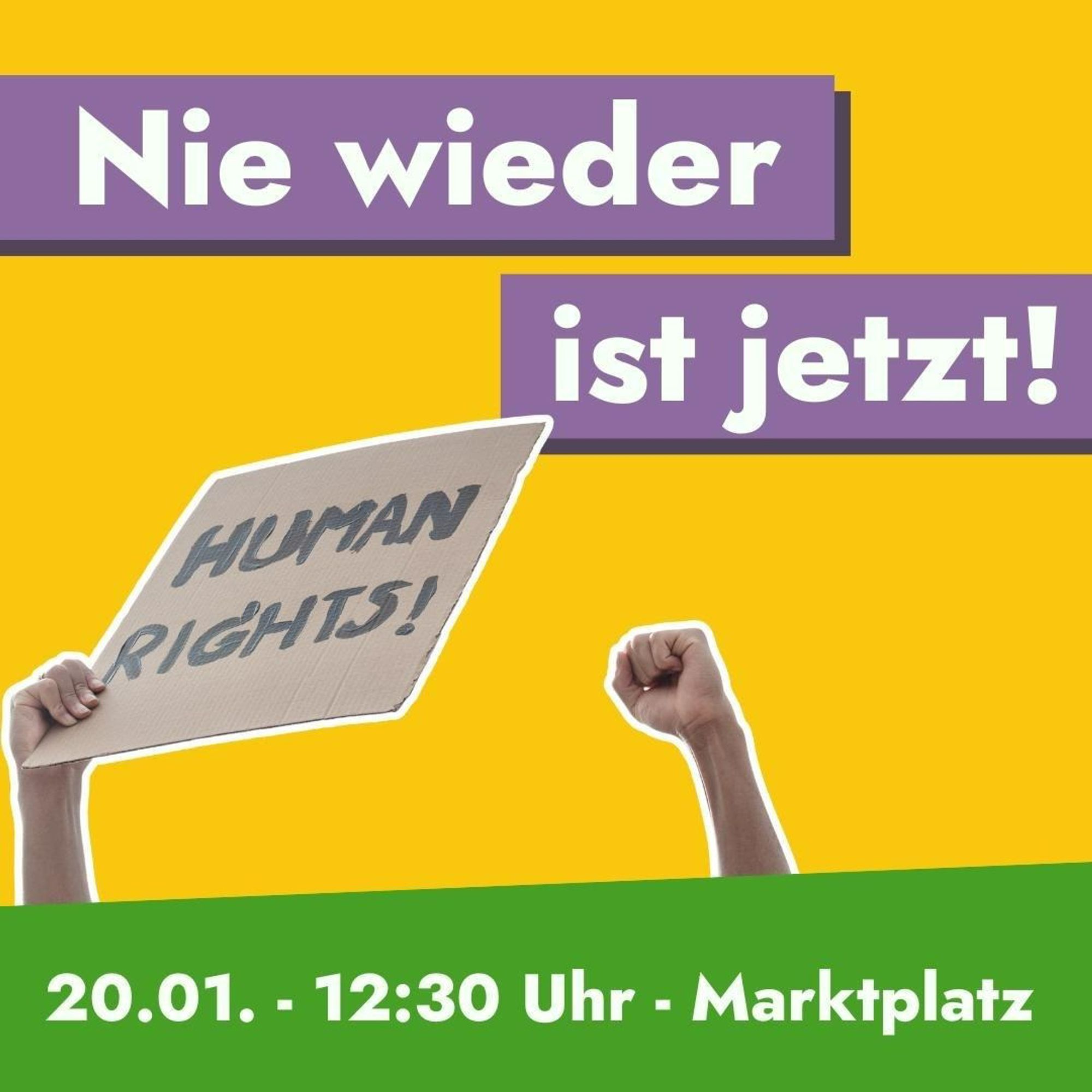 Nie wieder ist jetzt! Demo-Aufruf