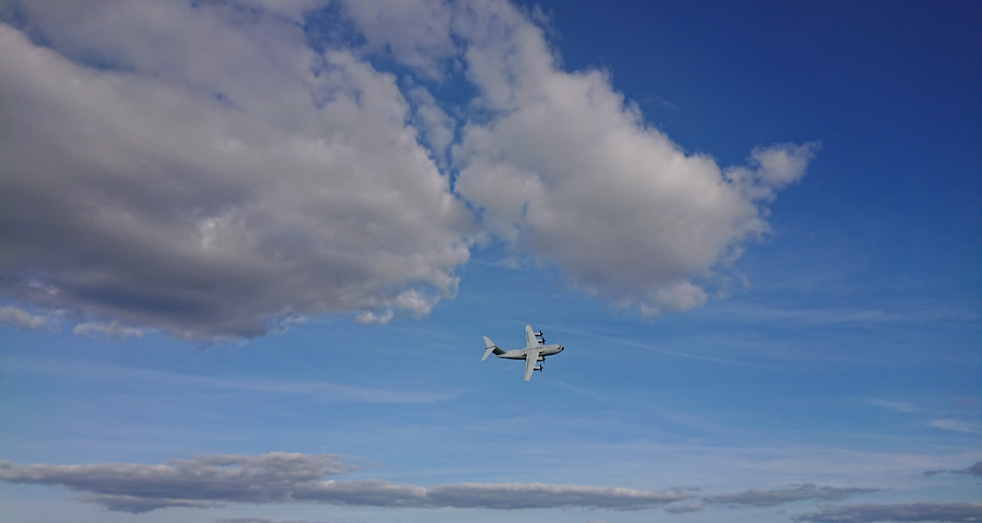 Avion de transport militaire A400M d'Airbus Defence and Space.