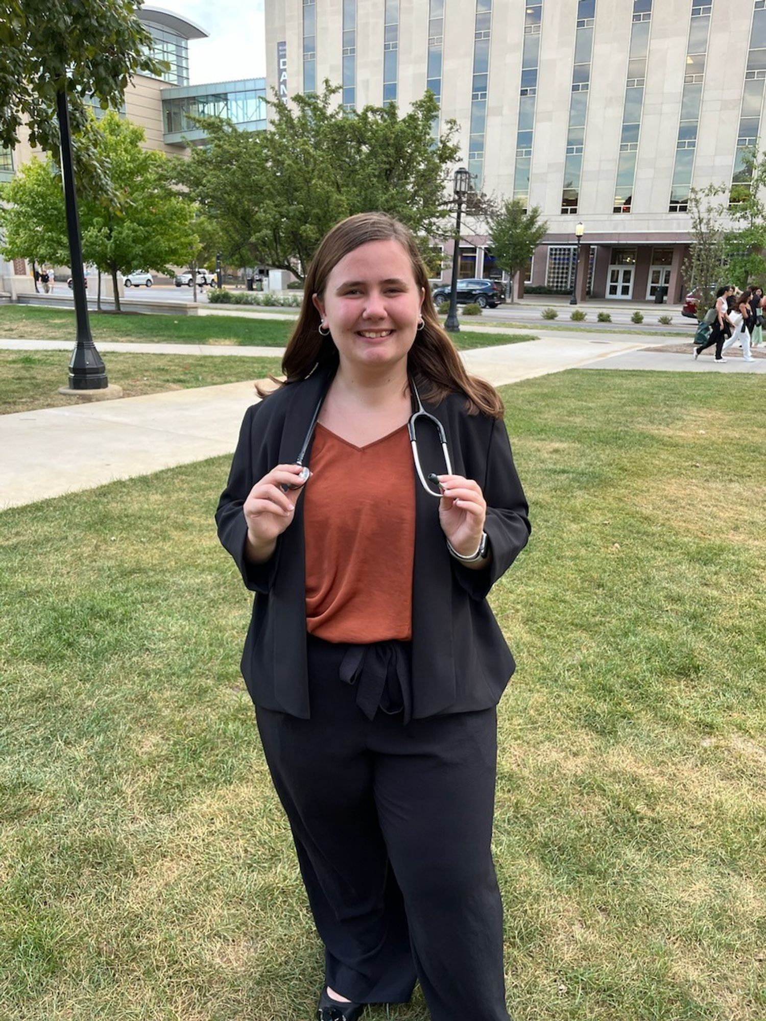 Lauren Wilson after receiving her Stethoscope.