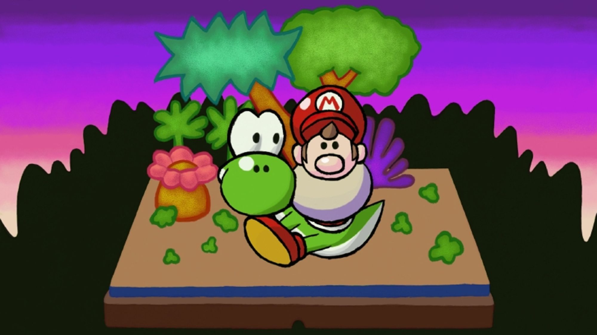 A recreation of Yoshi's Island opening scene done in the style of Yoshi's Story's opening.

Done with Art Academy: SketchPad (Wii U)