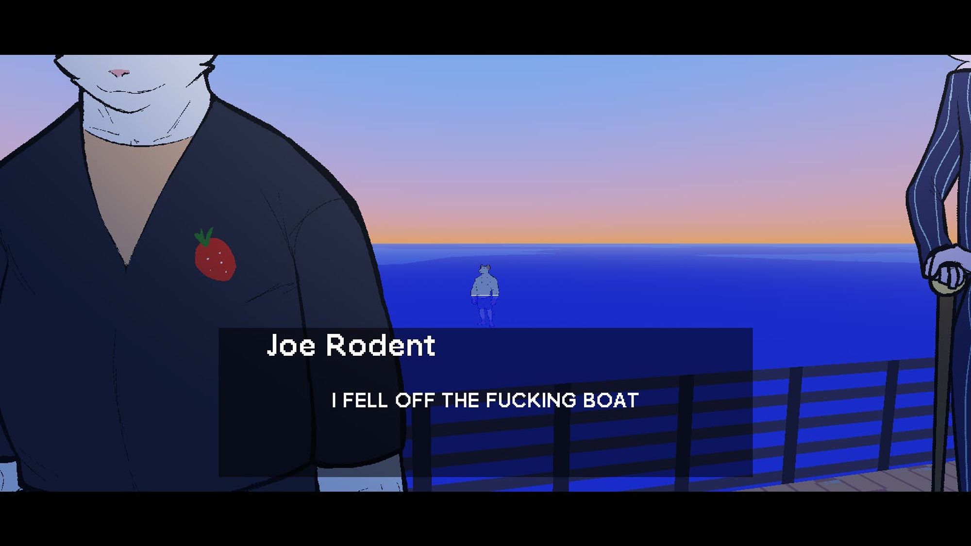 Joe rodent fell off the fucking boat!!