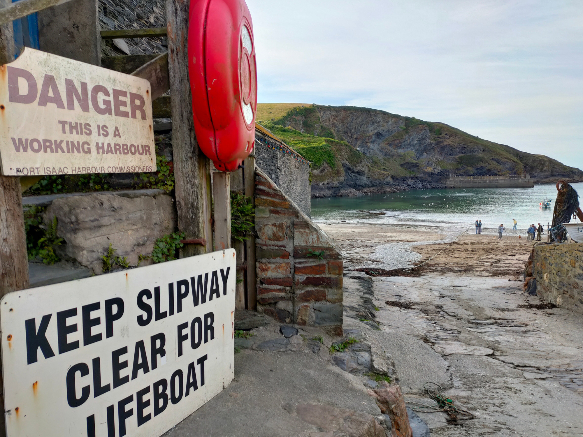 Port Isaac has their own RNLI lifeboat station, which is right next door to the restaurant that we went to.