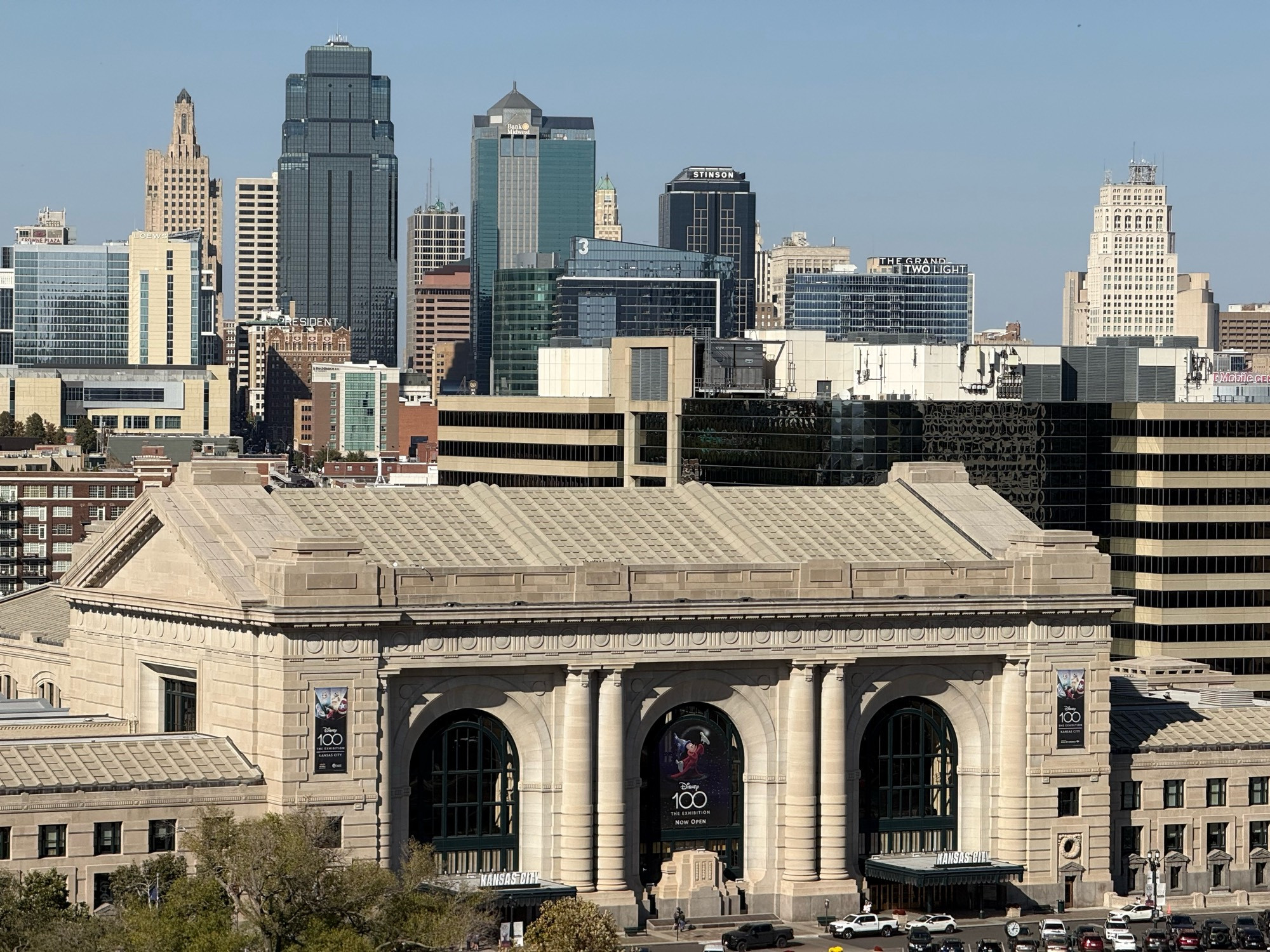 The Kansas City skyline. 