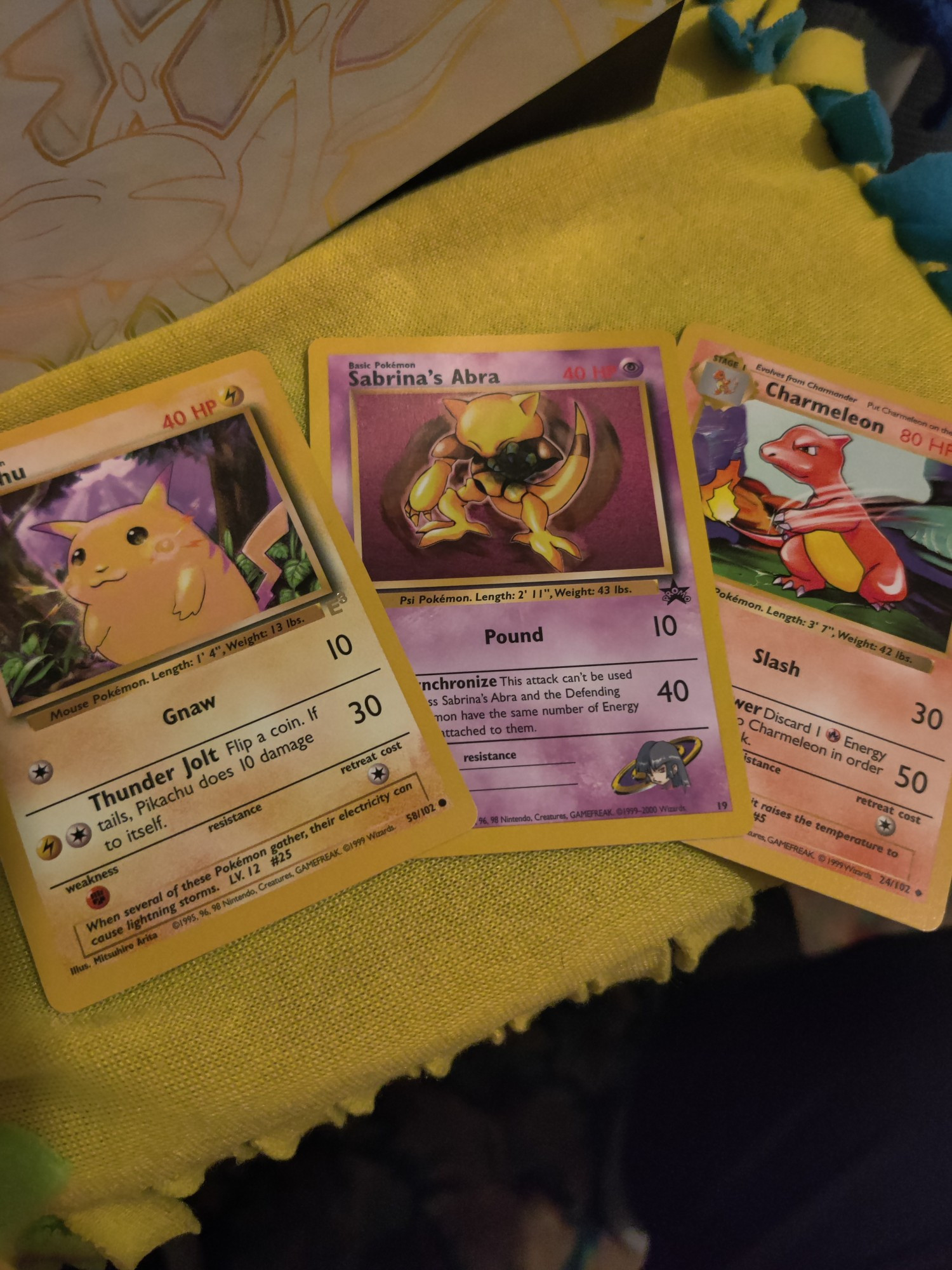 3 rare WOTC era Pokemon cards