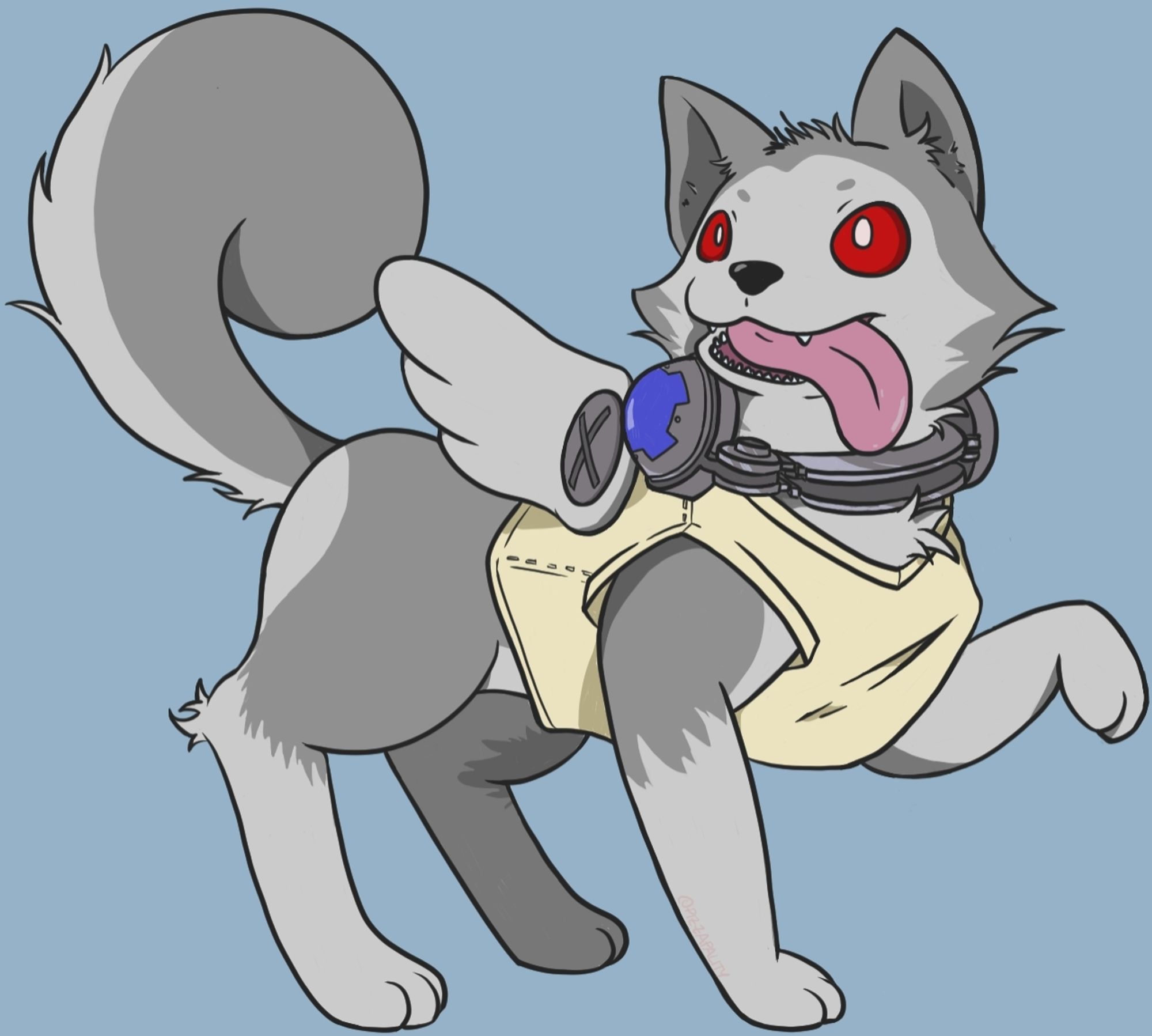 Koromaru from Persona 3 and Persona 3 Reload, looking cute