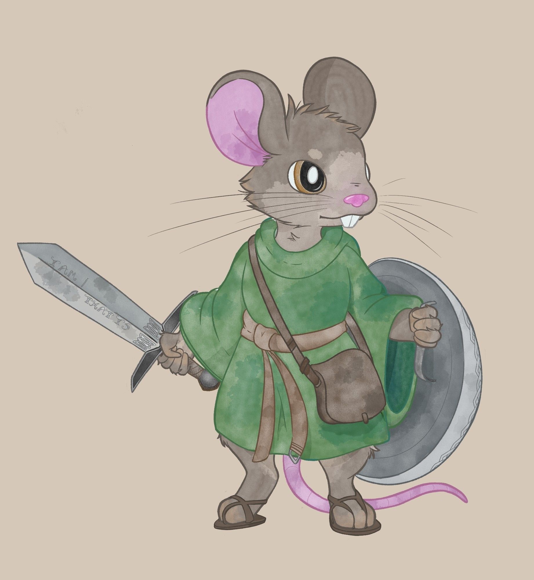 Warrior Matthias from the Redwall series