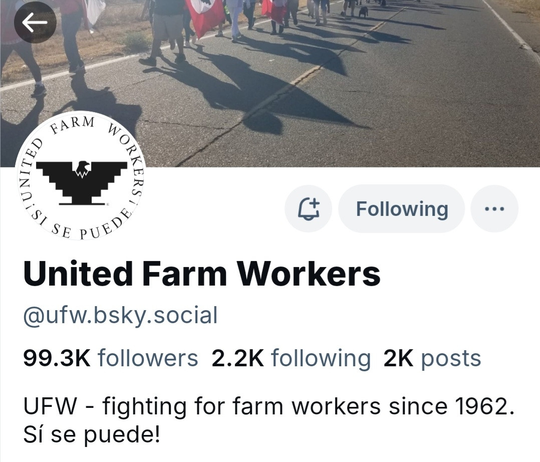 Screenshot from UFW bsky page