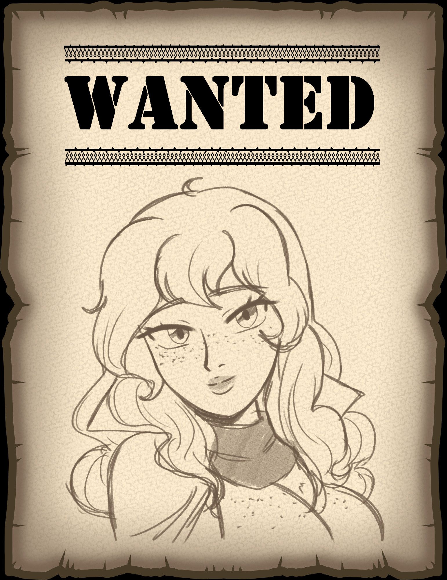 Runia's Wanted Poster; art by Mikoto Nui