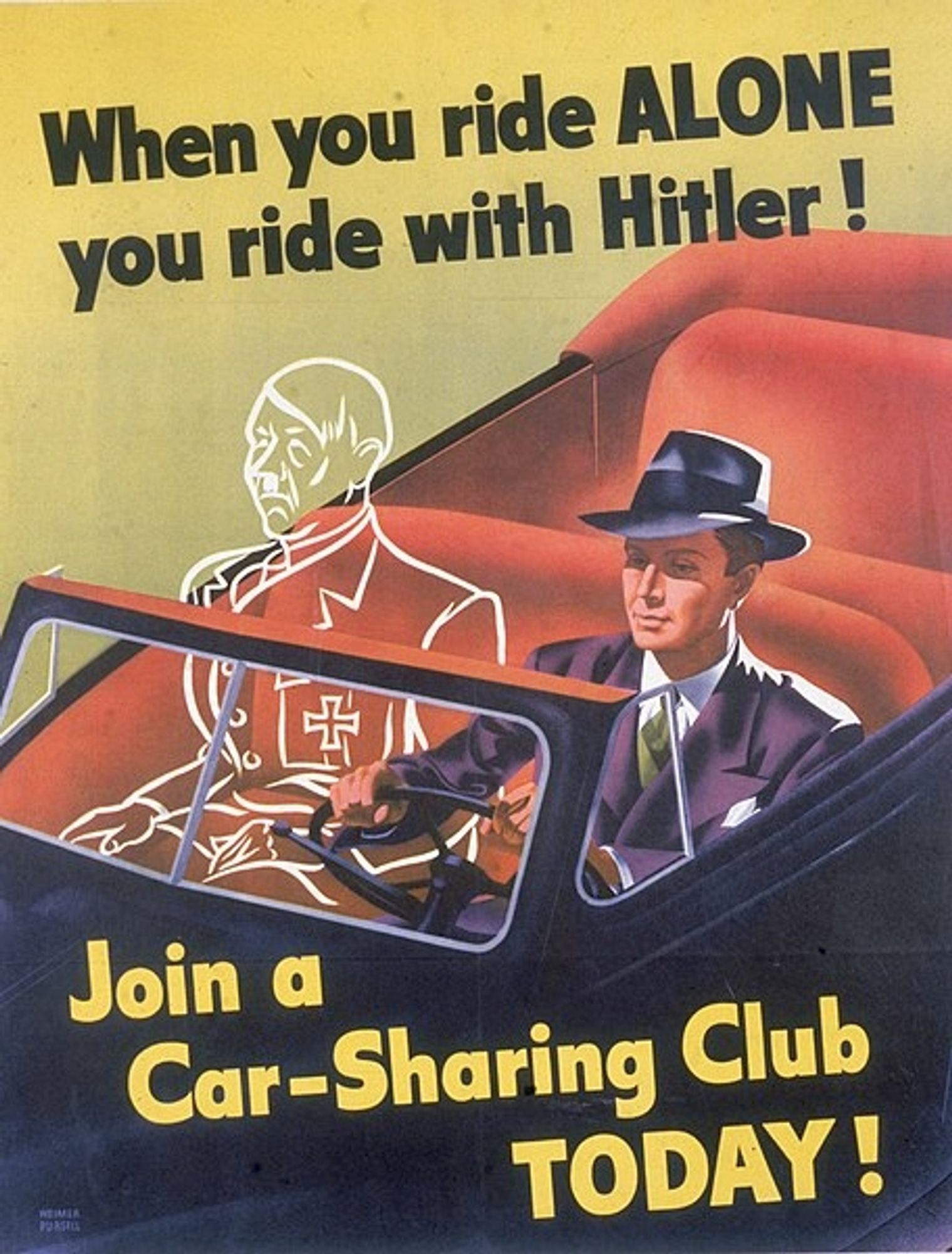 Cuando circulas SOLO circulas con Hitler!
Unete al car-sharing HOY!