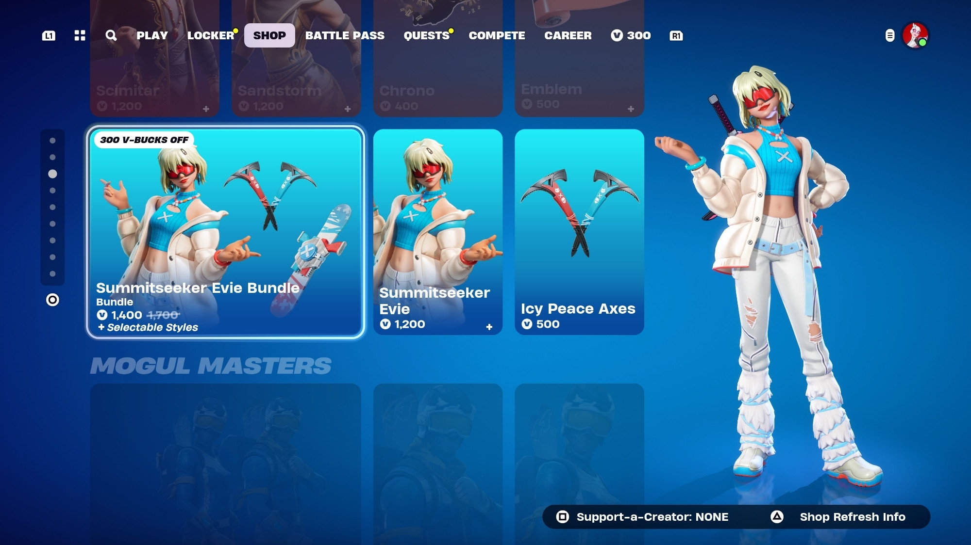 A screenshot from the Fortnite shop, featuring a skin that looks suspiciously like Stas (imo)