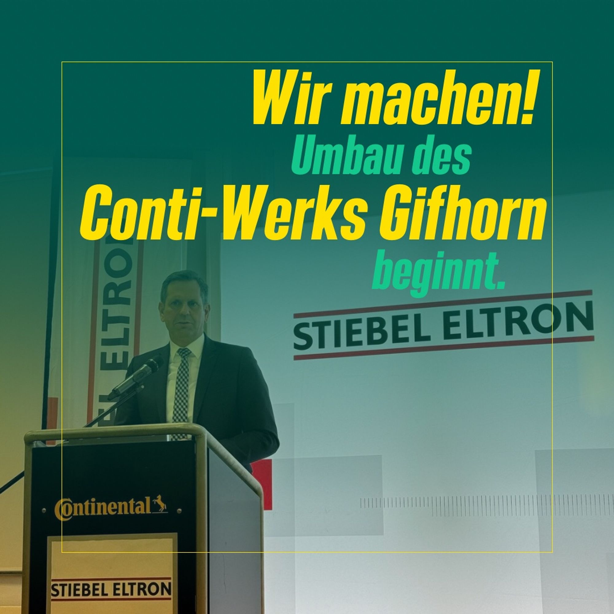 Wir machen!

Landeswirtschaftsminister Olaf Lies übergibt die Föreerbestätigung. Das Land fördert den Umbau mit 5 Mio€. Stiebel-Eltron sichert Arbeitsplätze.

Politik vor Ort, im Land und im Bund erhalten gemeinsam mit der Wirtschaft Arbeitsplätze.

So geht Transformation!