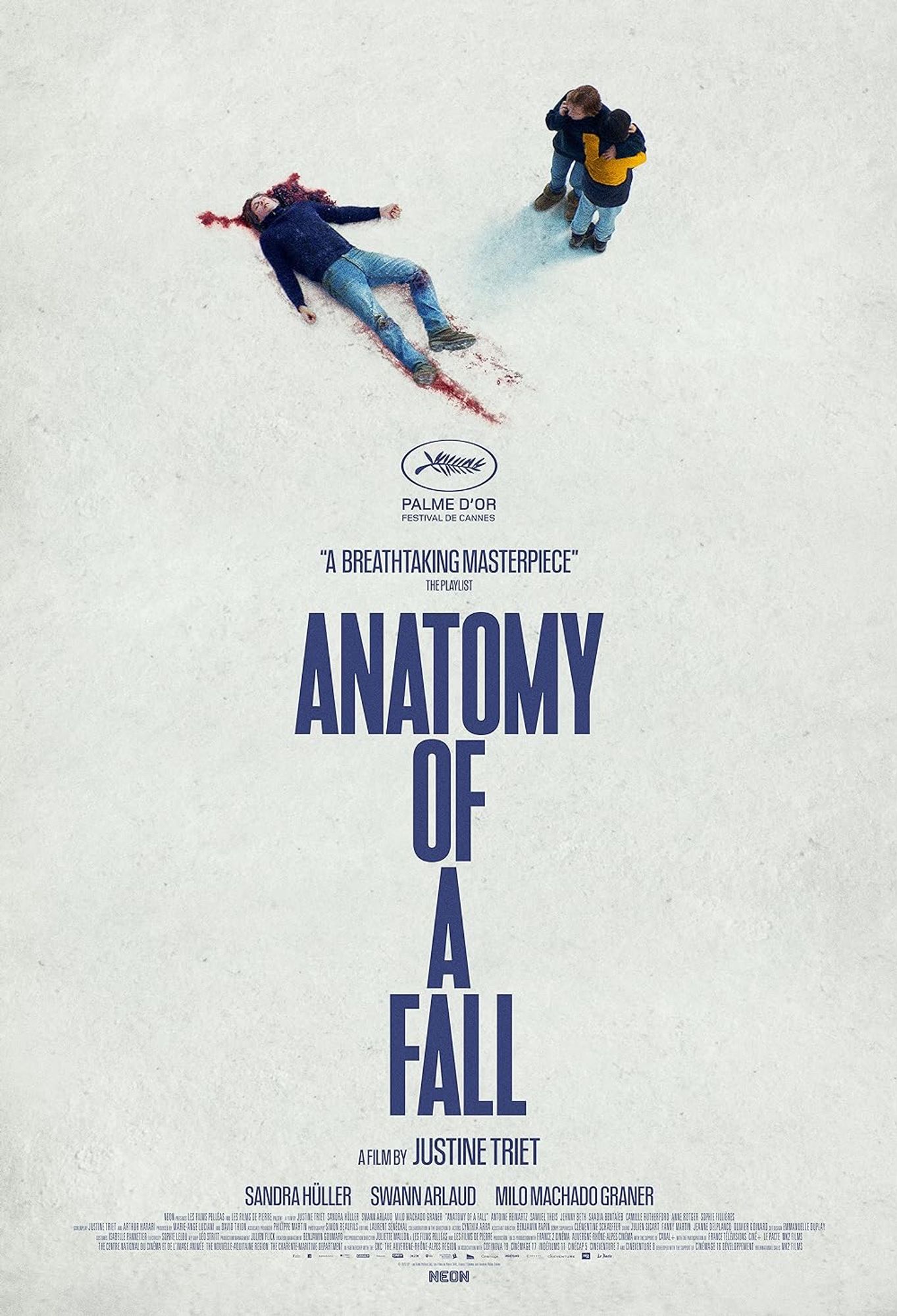 Poster for the Palme d’Or winning murder mystery Anatomy of a Fall.