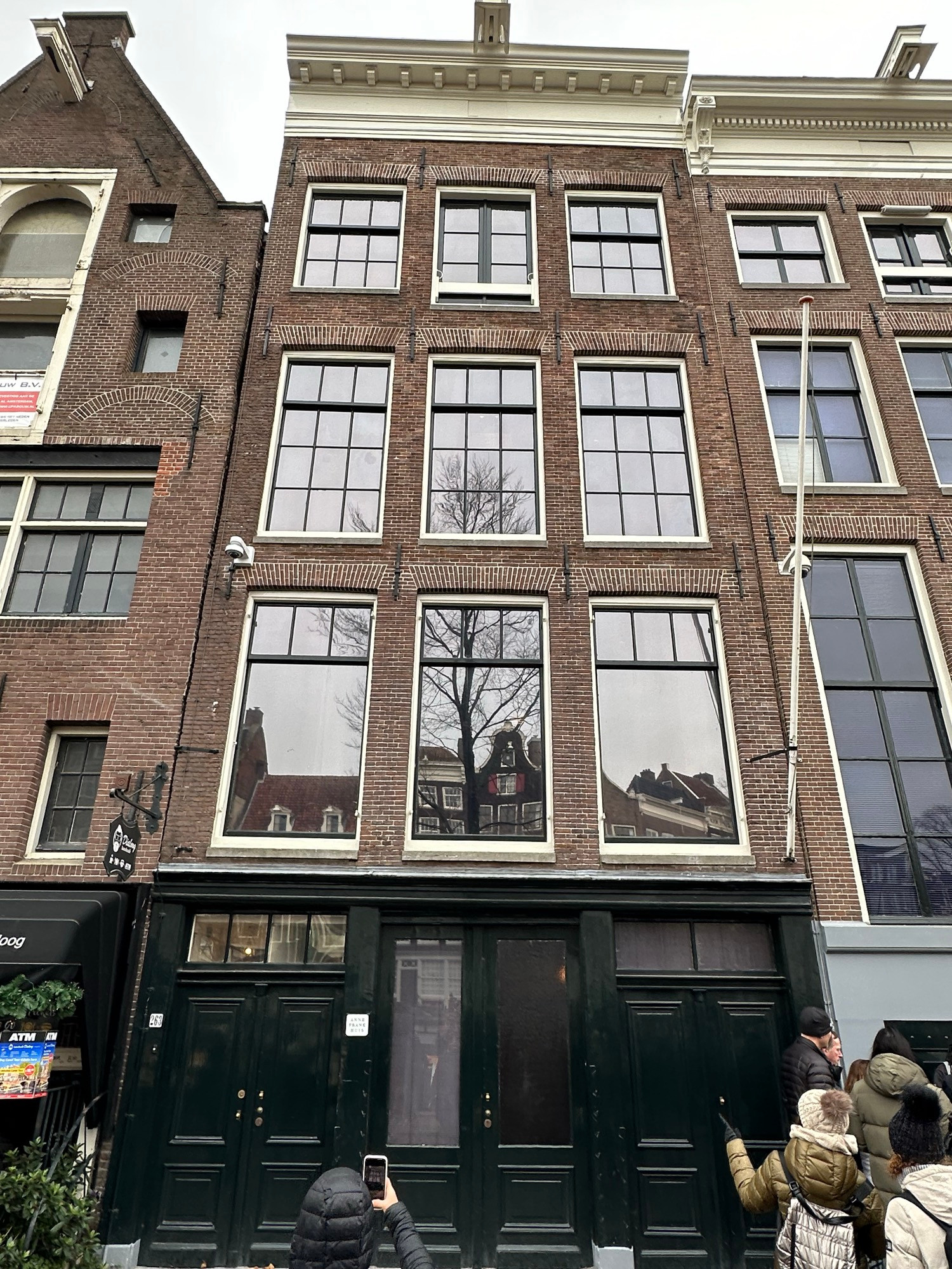 They stayed on the top floor. 