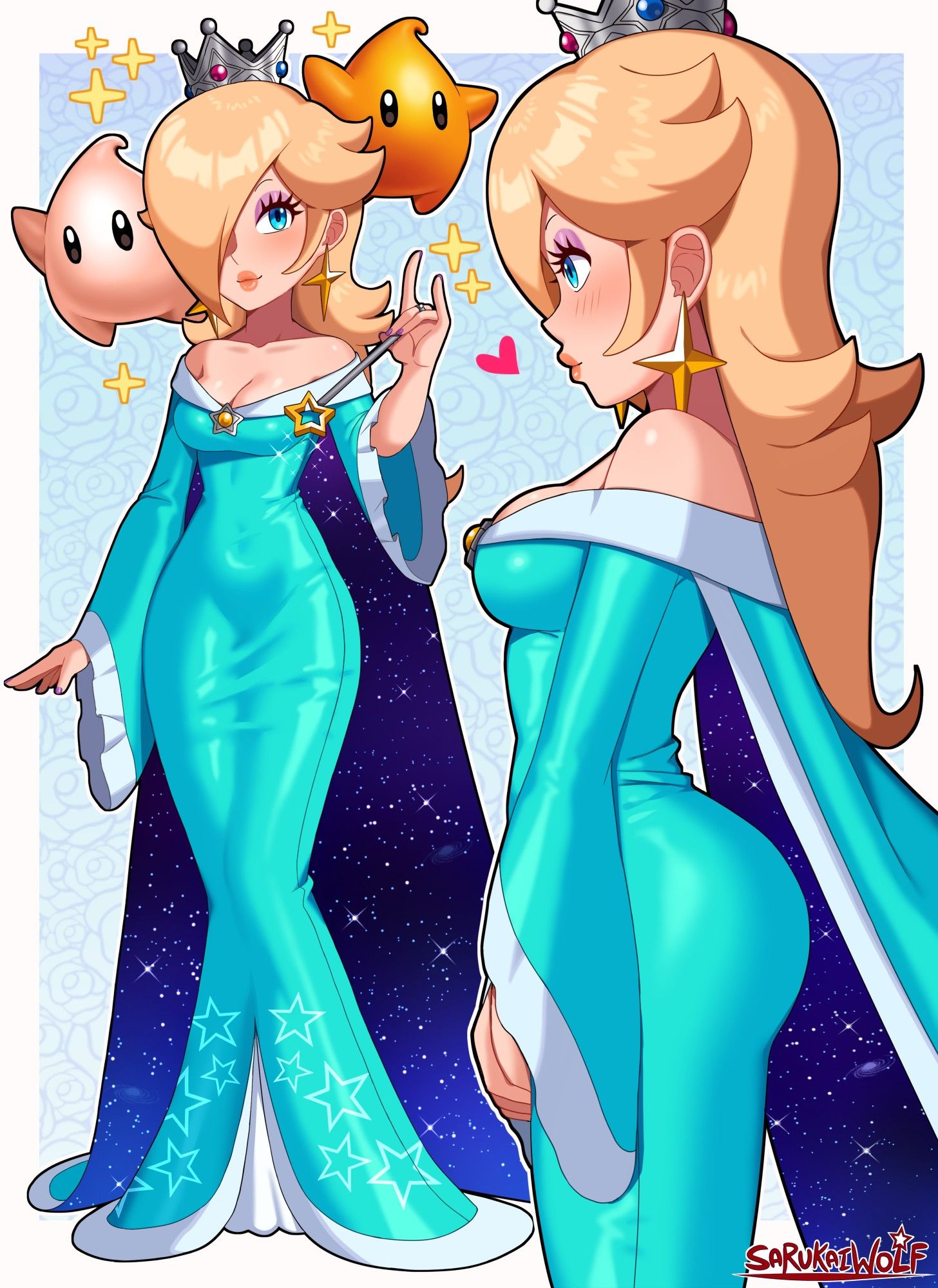 This is a more older/ more wiser take on Rosalina. Instead of a princess, she is now titled the Queen of the Cosmos.