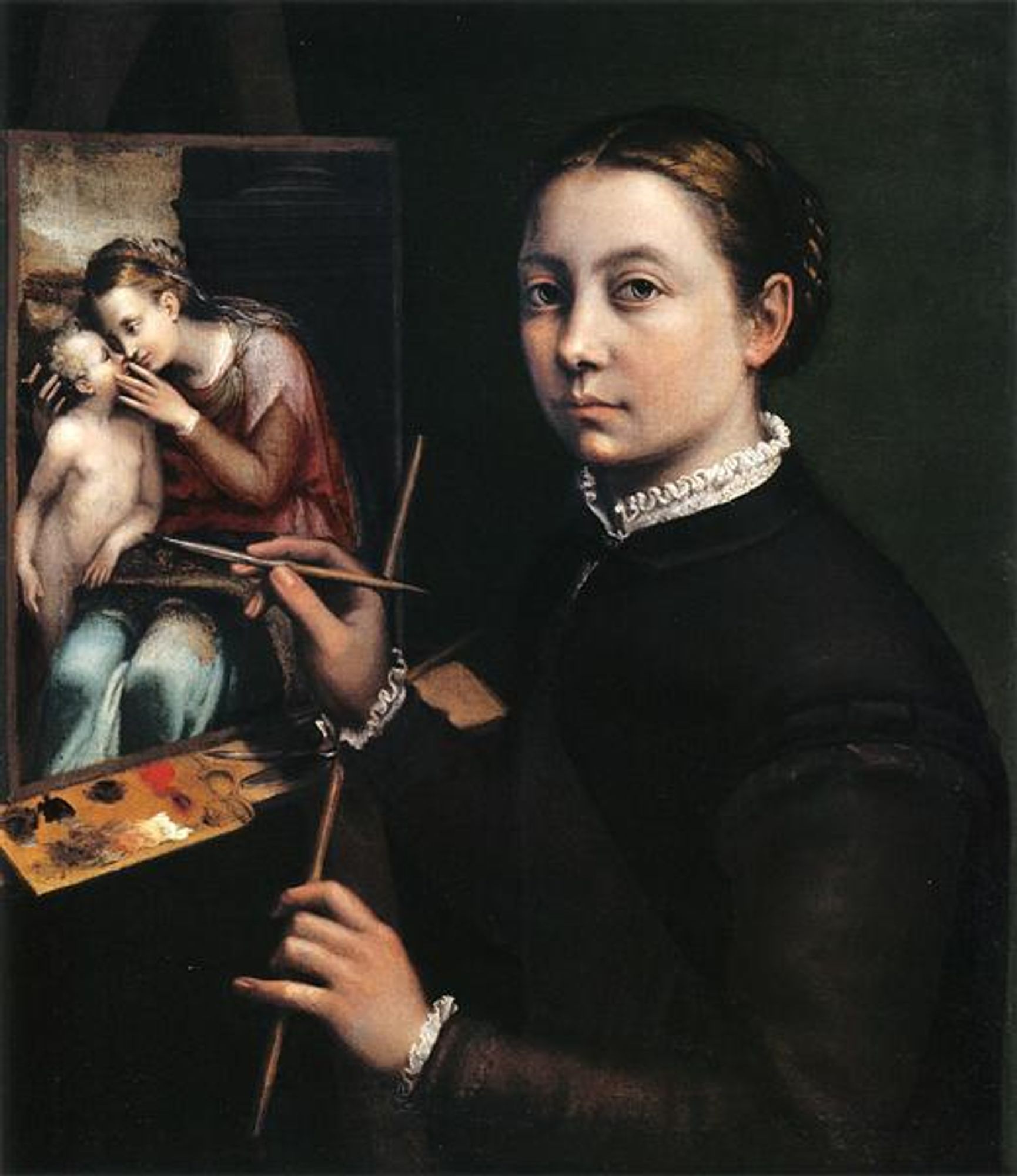 Self-portrait at the easel - Sofonisba Anguissola (1556)  🇮🇹 #art