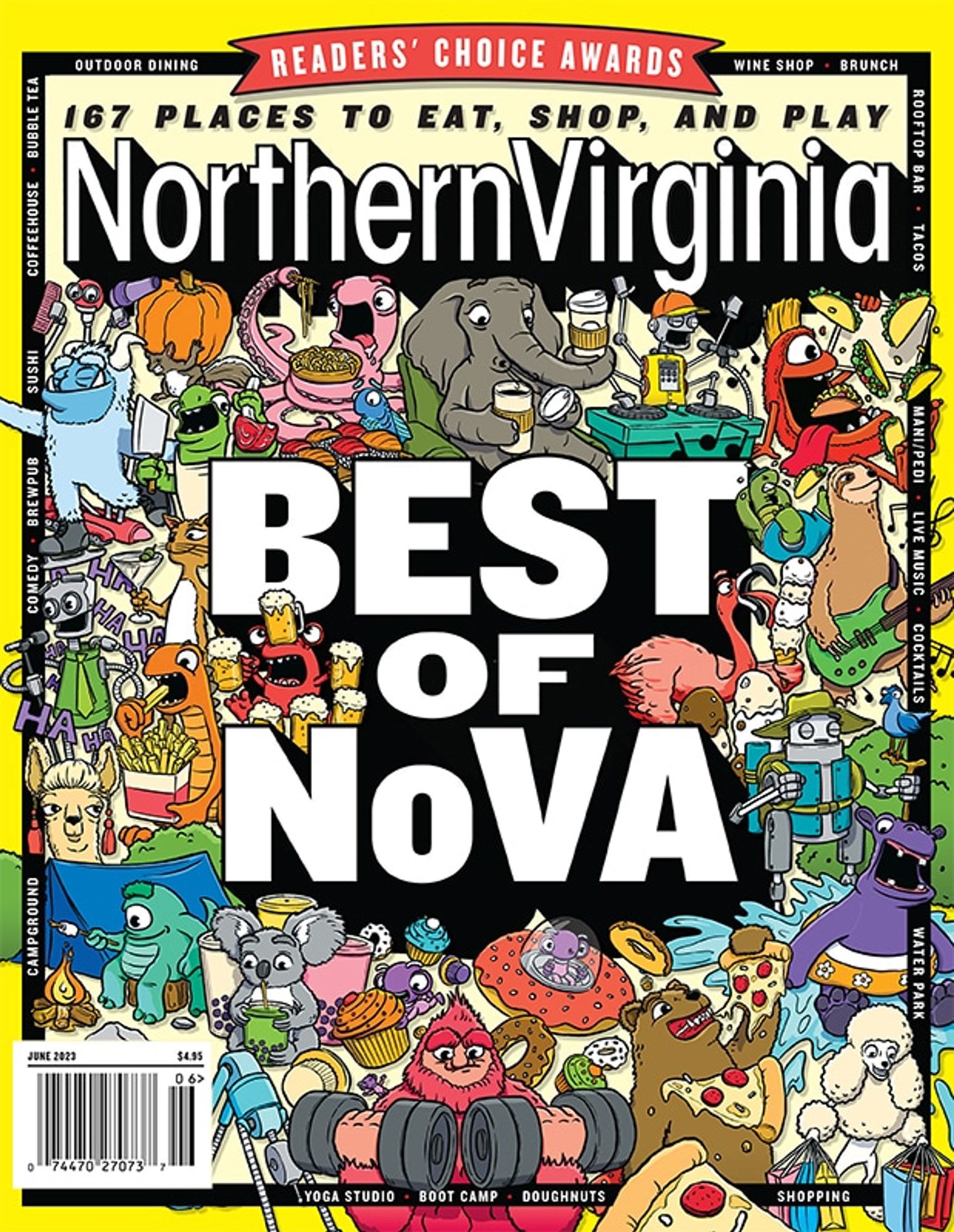 Cover for Northern Virginia Magazine's "Best of NOVA" June 2023 issue