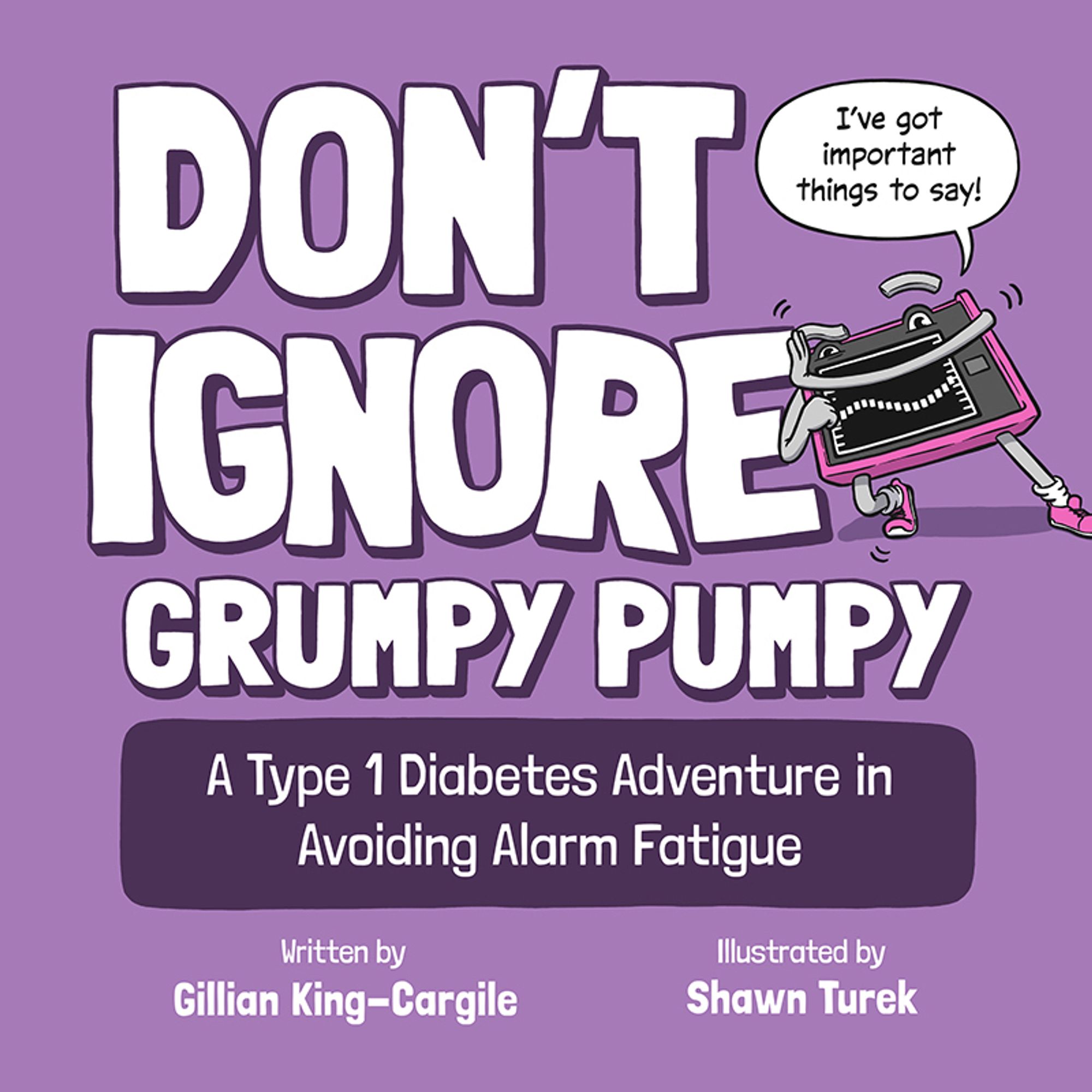 Front cover for "Don't Ignore Grumpy Pumpy" book.