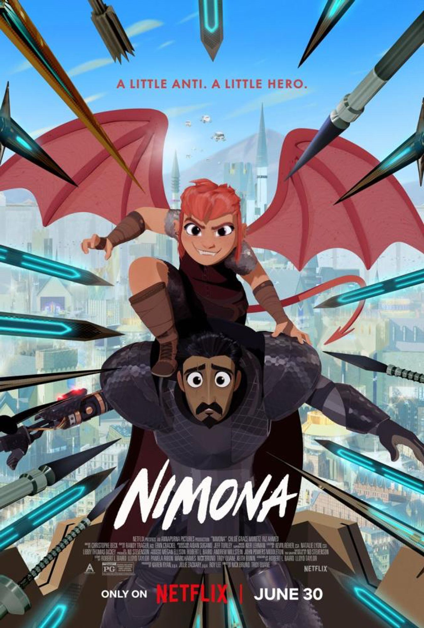 Poster for "Nimona" on Neflix