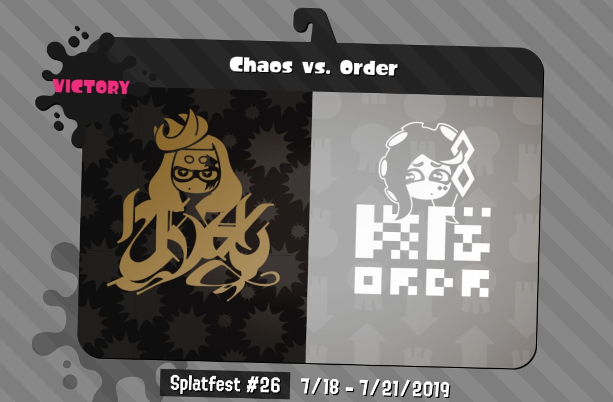 splatoon 2's 26th splatfest, chaos vs order