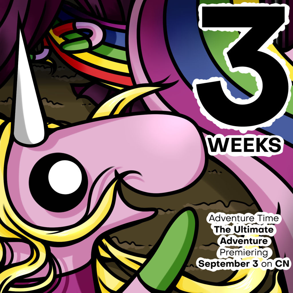 Adventure Time Finale Countdown Art of Lady Rainicorn - 3 Weeks