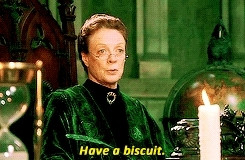 Minerva McGonagall, Untertitel "Have a biscuit."