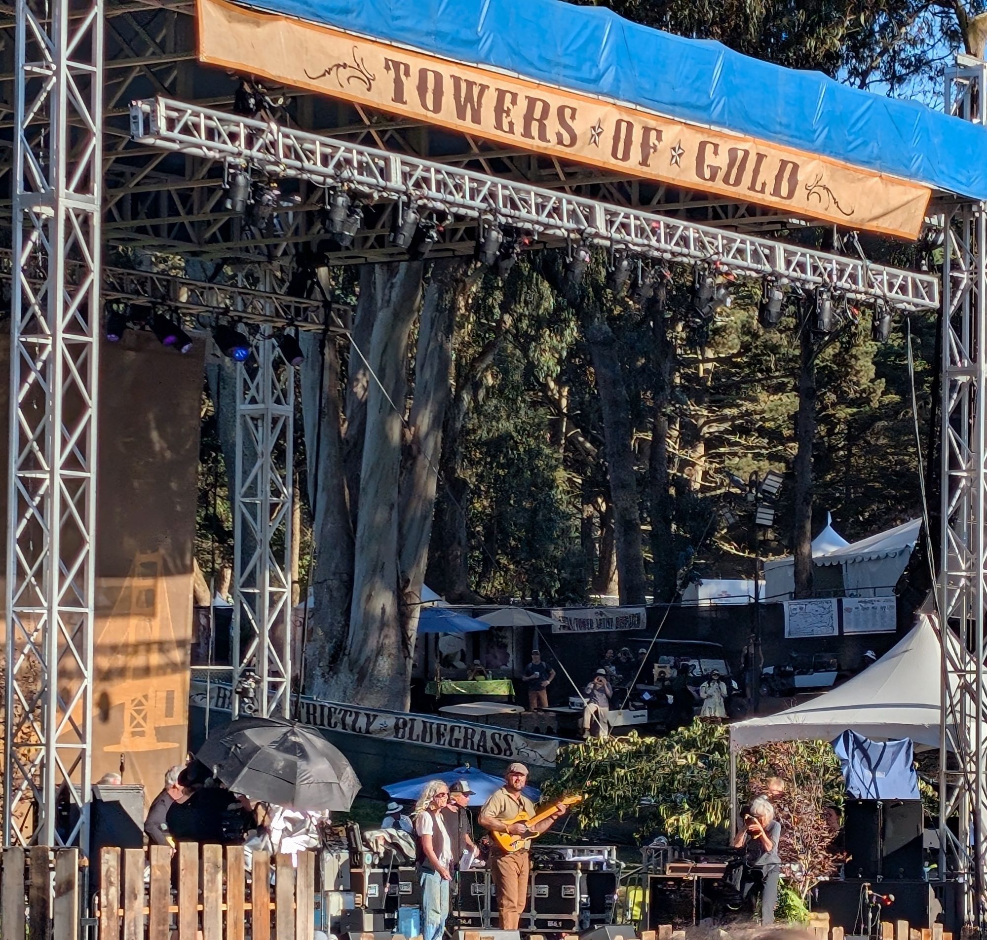 Patti Smith onstage at the Hardly Strictly Bluegrass for festival in San Francisco