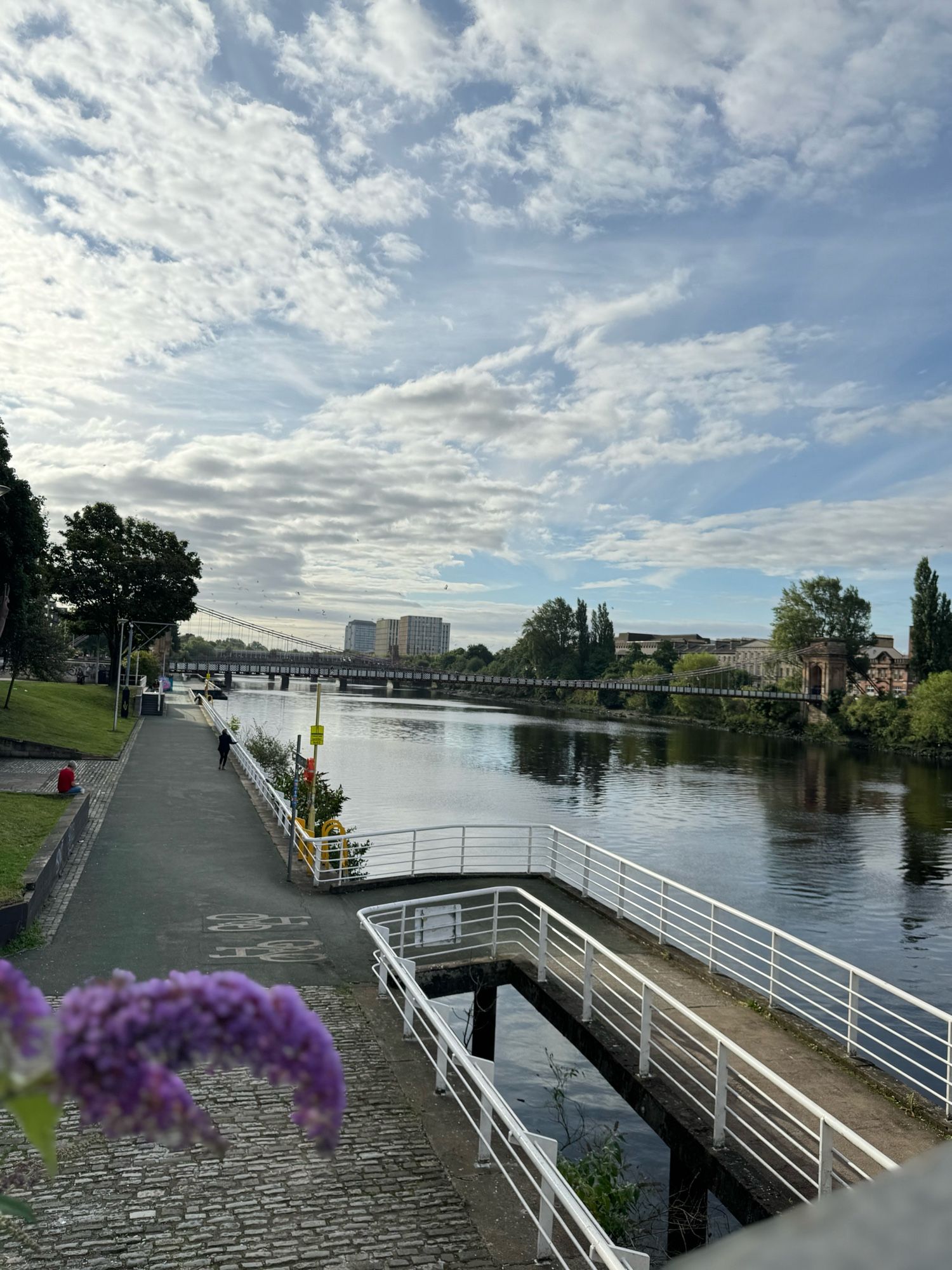 River and locals and a smattering of sun