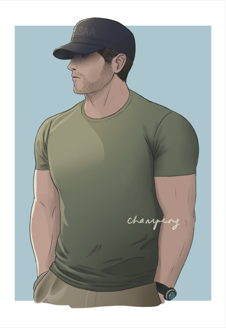 Chris Redfield with a BSAA cap