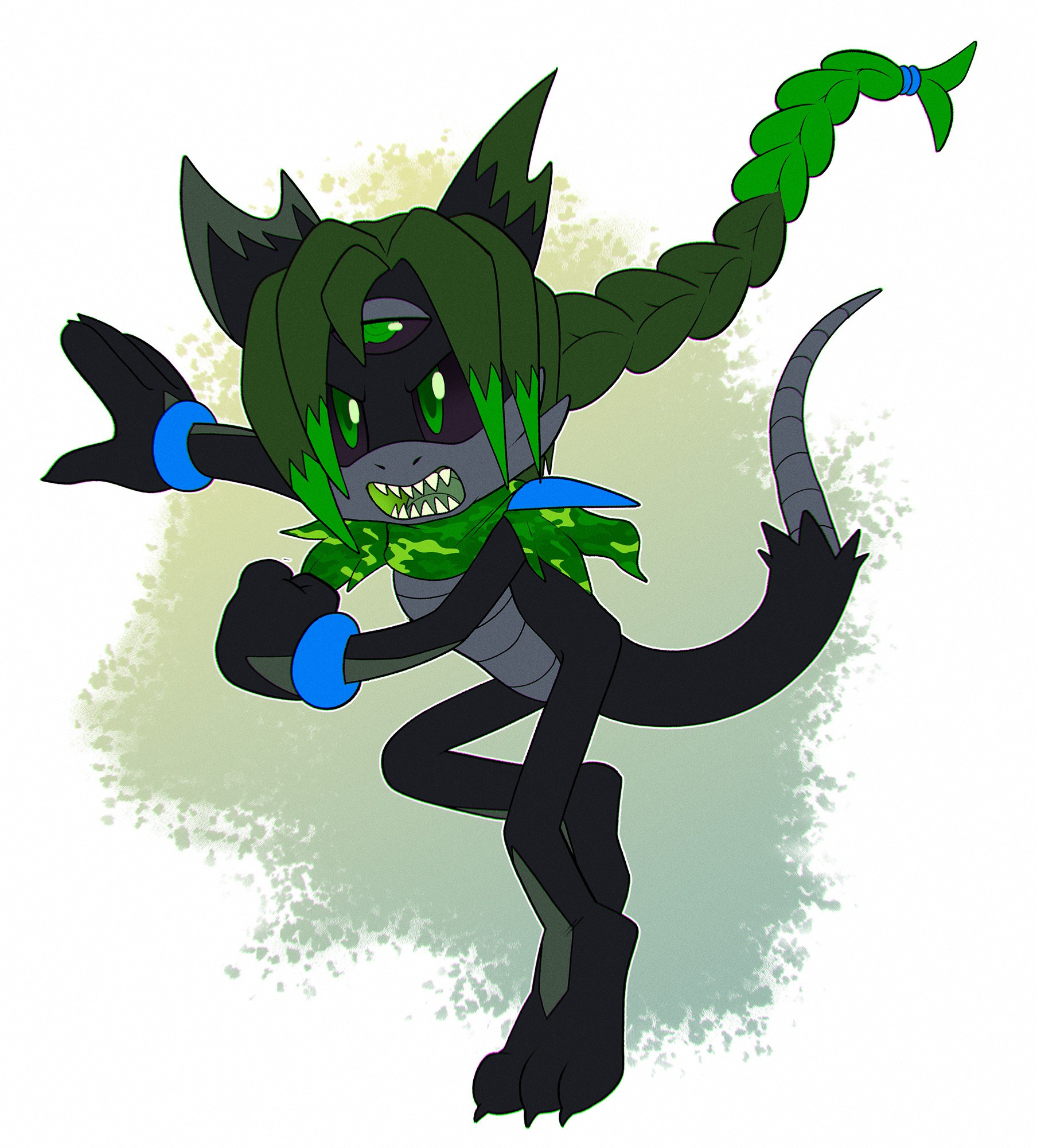 Picture of Braid the Black Arms Alien, Leaf's Black Arms form and alt persona.

Drawn by AuntyMoira.