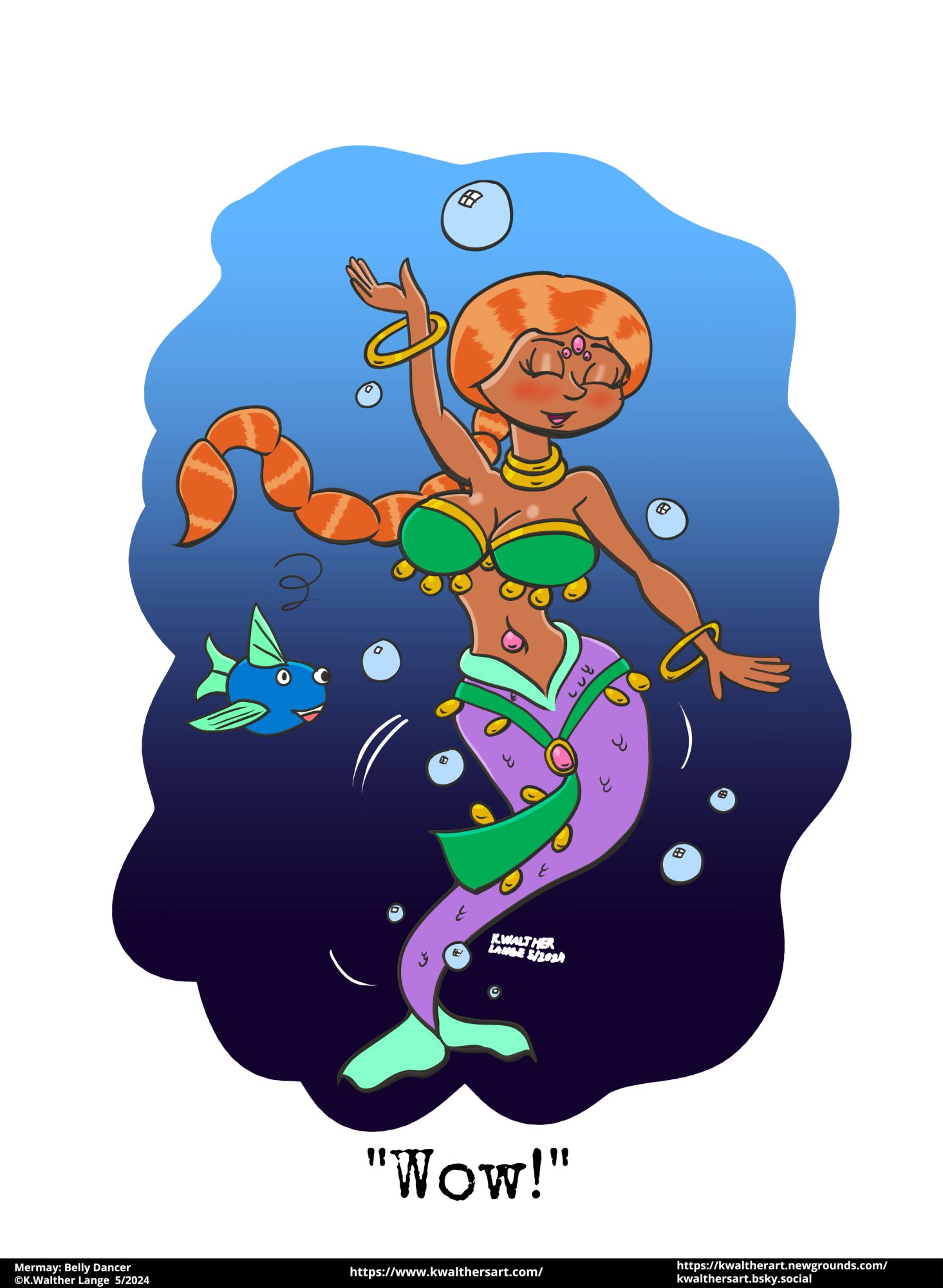 Mermay:Bellydancer, A belly dancing mermaid