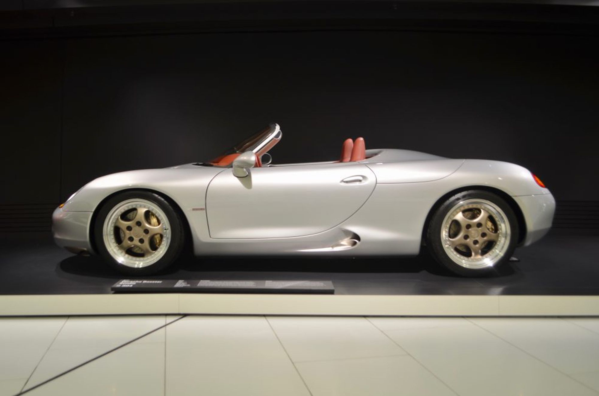 Porsche Boxster concept side view.