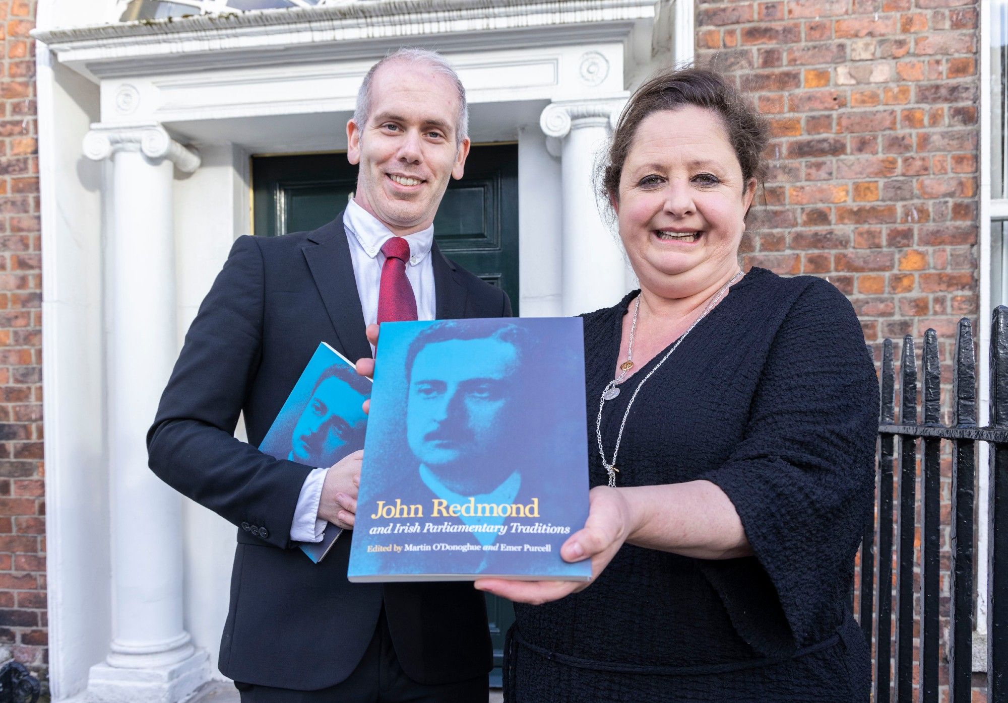 Dr Martin O’Donoghue and Dr Emer Purcell with their publication John Redmond and Irish Parliamentary Traditions