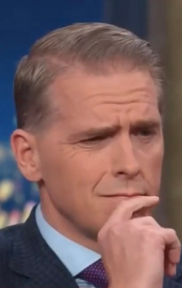 Scott Jennings visibly straining his brain to come up with something in response to Target losing business after ditching DEI and going MAGA. 