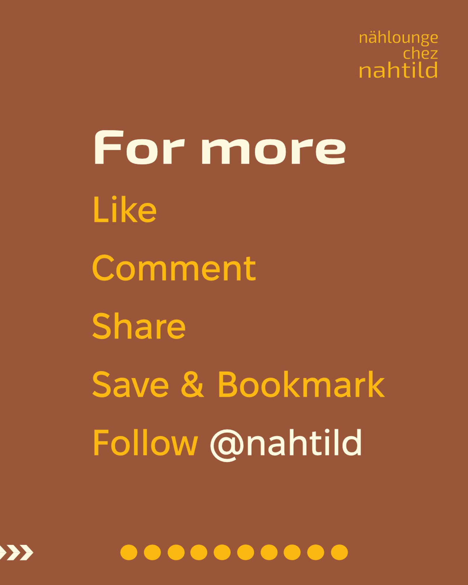 For more
Like
Comment
Share
Save & Bookmark
Follow @nahtild