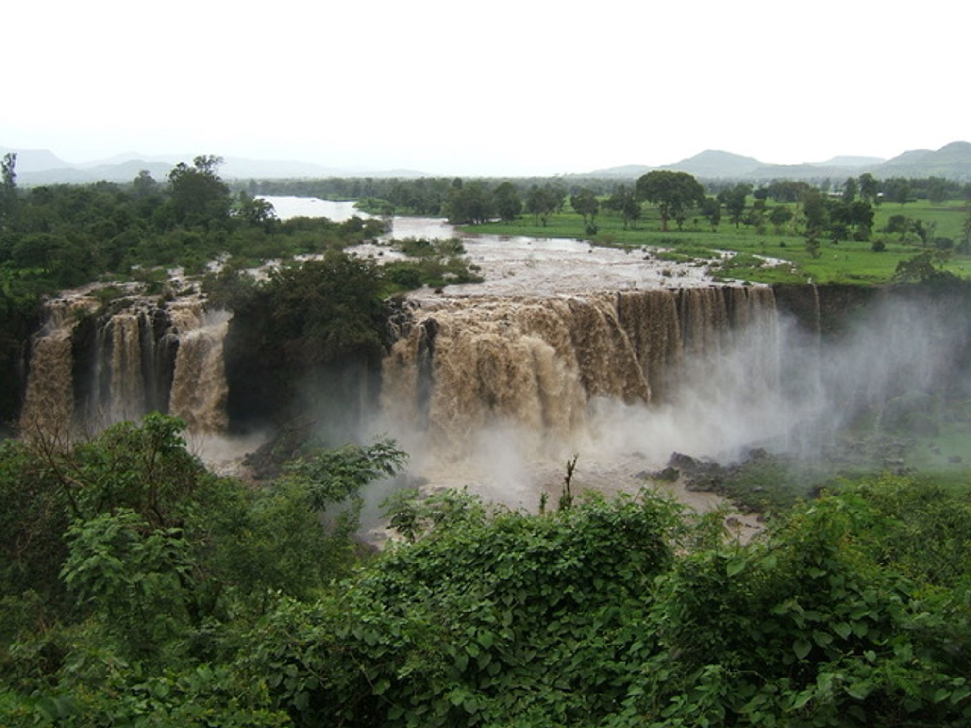 Waterfall on the Blue Nile river in West Gojjam, Amhara Region, Ethiopia. This region is threatened by natural hazards such as flooding due to climate change. (Copyright: CCBY 2.0 Giustino)