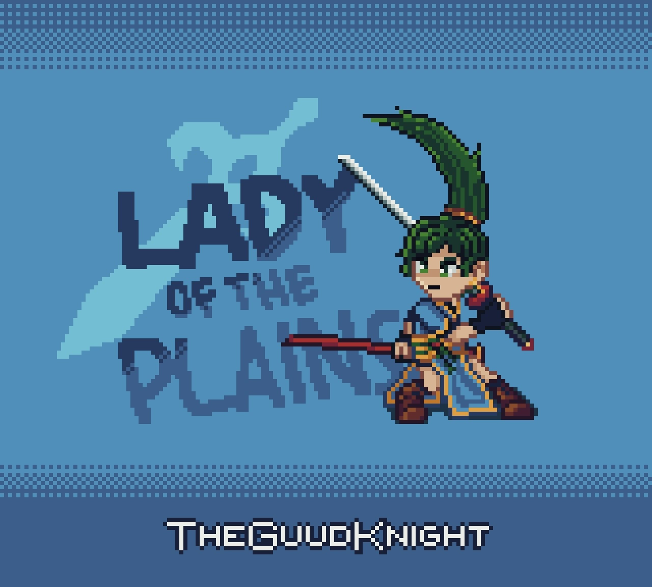 Fan art of Lady Lyndis from Fire Emblem The Blazing Sword in Pixel Art Style