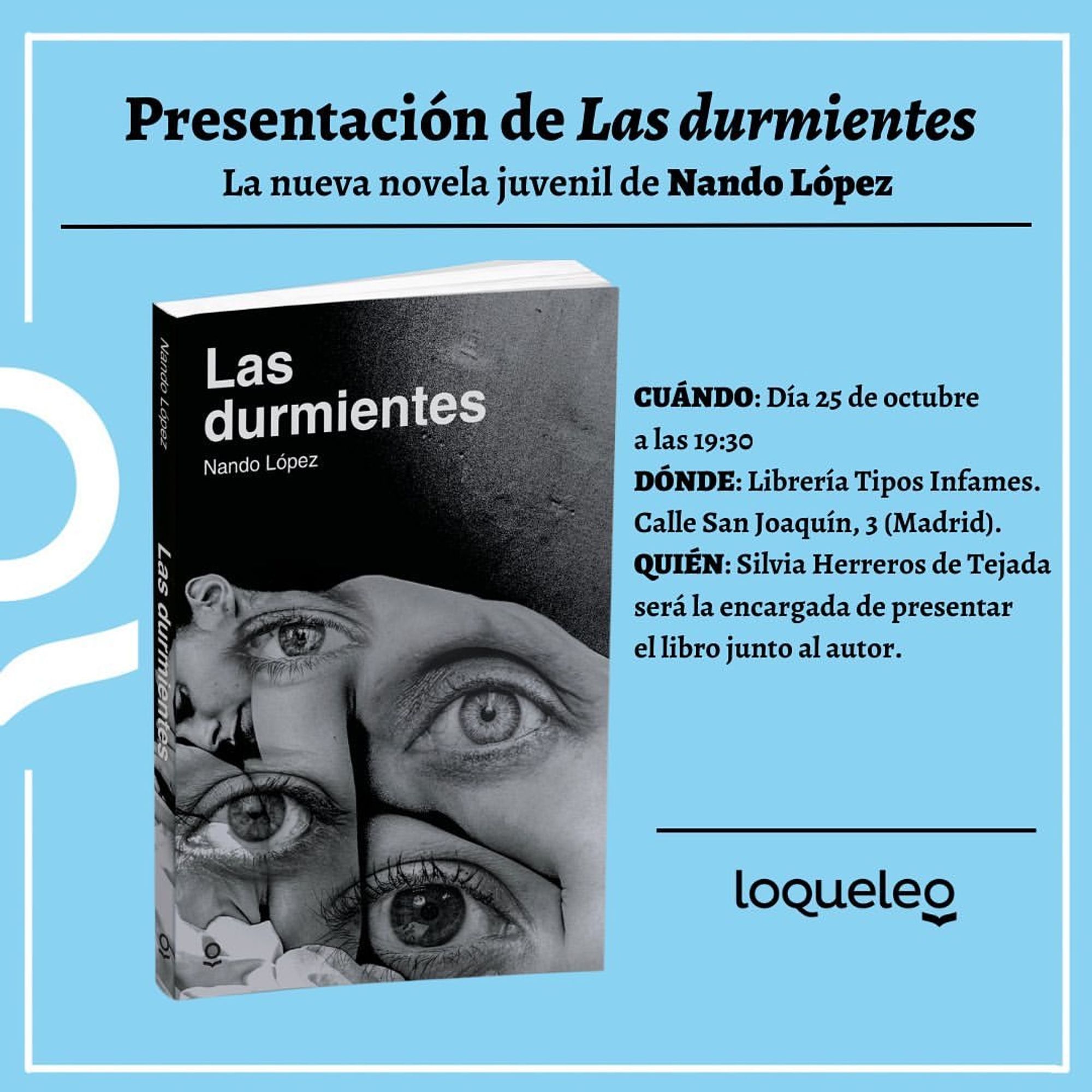 Invitación a la presentación de Las Durmientes.