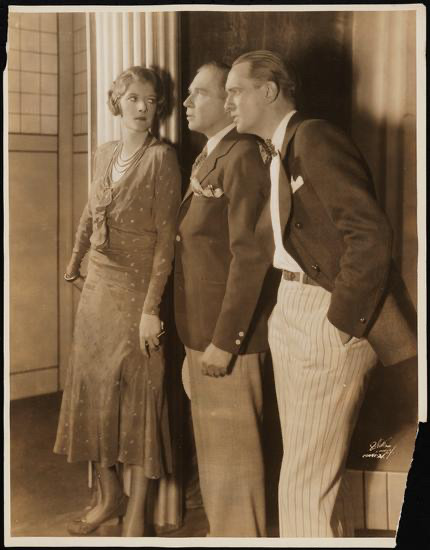 Jean Dixon as May Daniels, Hugh O'Connell as George Lewis, and Grant Mills as Jerry Hyland in Once in a Lifetime 