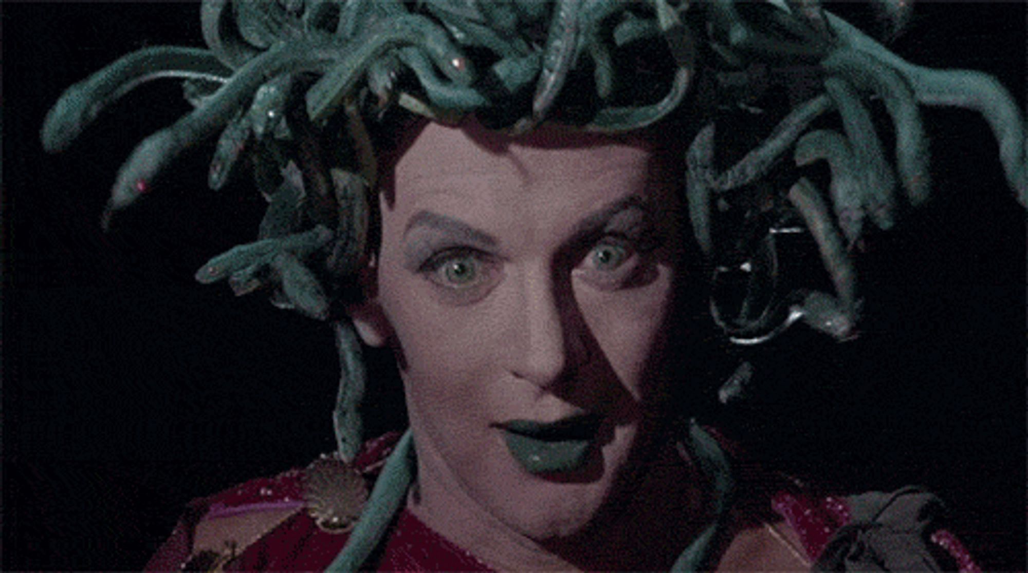 Tony Randall as the Medusa in 7 Faces of Dr. Lao