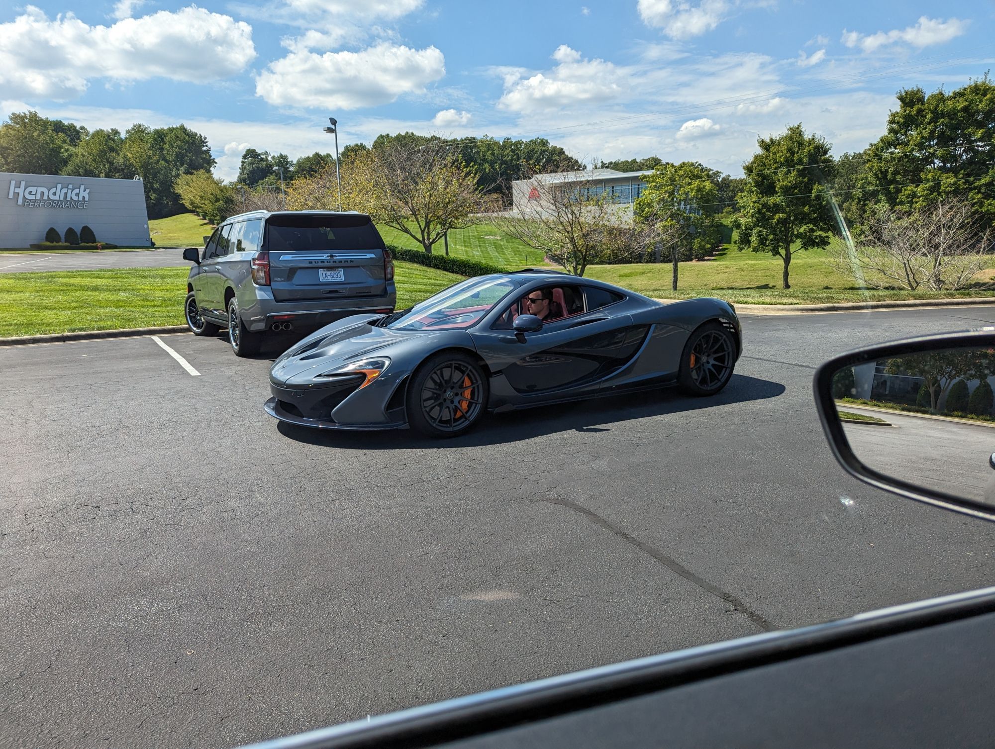 A gray McLaren P1