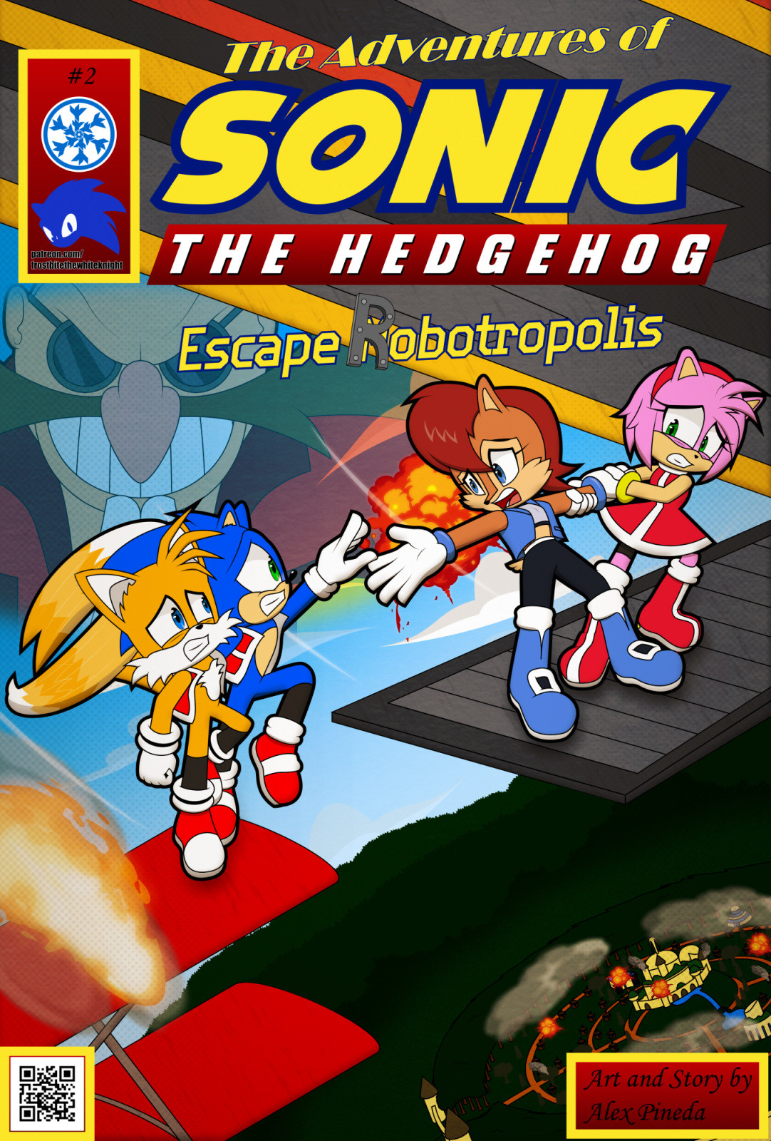 Defences are down, Robots are invading the city, and the Emerald Guardian of the Acorn kingdom has been captured. Sonic and his friends must take the emerald and Escape Robotropolis!