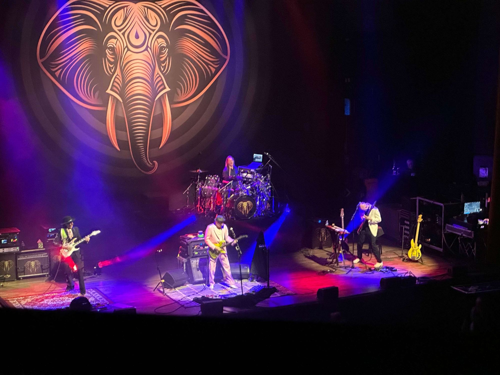 Steve Vai, Adrian Belew, Danny Carey, and Tony Levin performing as BEAT.