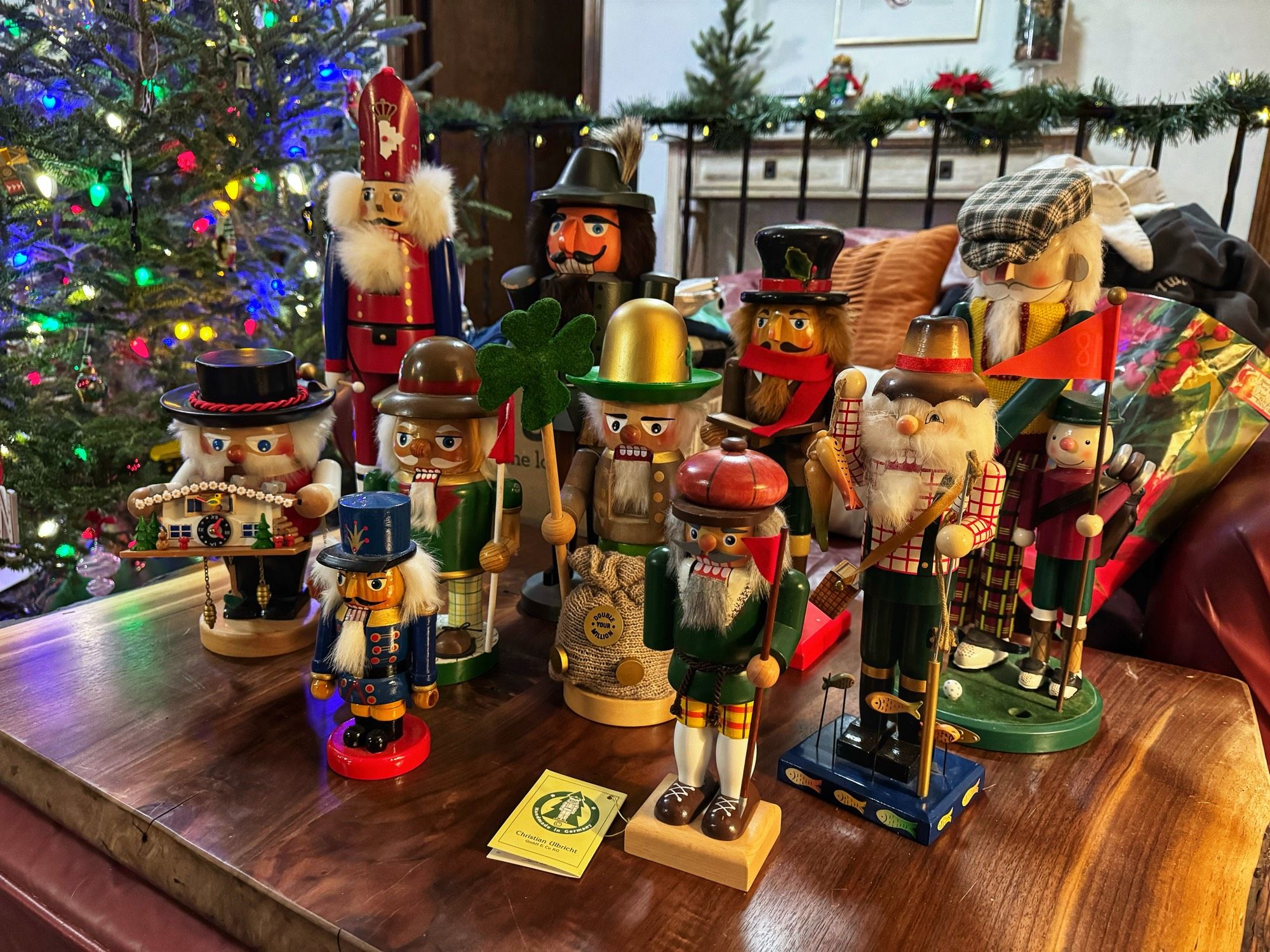 My colorful collection of nutcrackers!