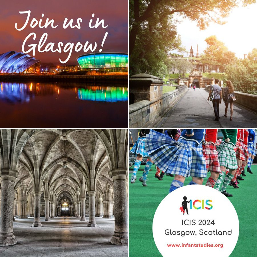 Four images of different scenes of Glasgow, with text overlay 'Join us in Glasgow!' and ICIS 2024 logo