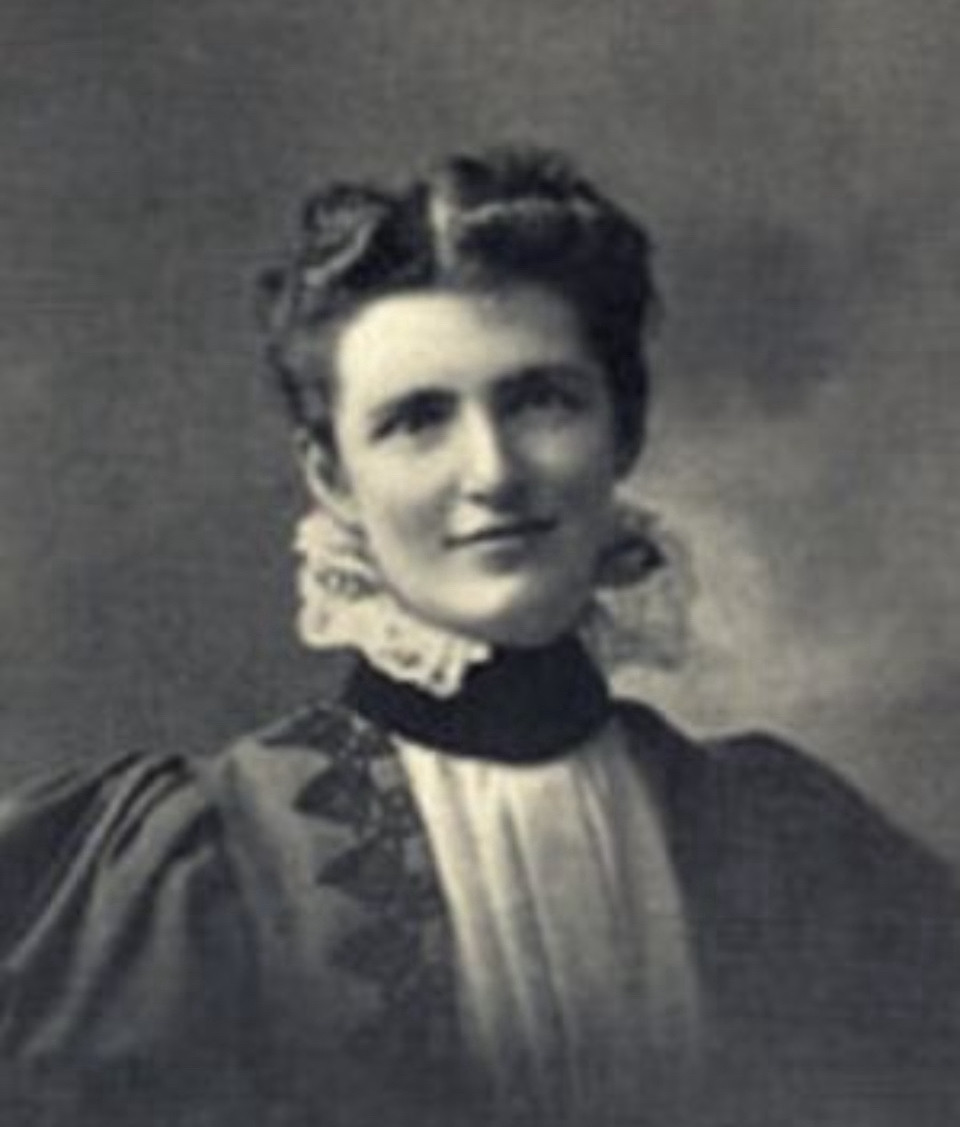 A portrait photo of Anne Lucy Bosworth Focke (1868-1907), image in the public domain.