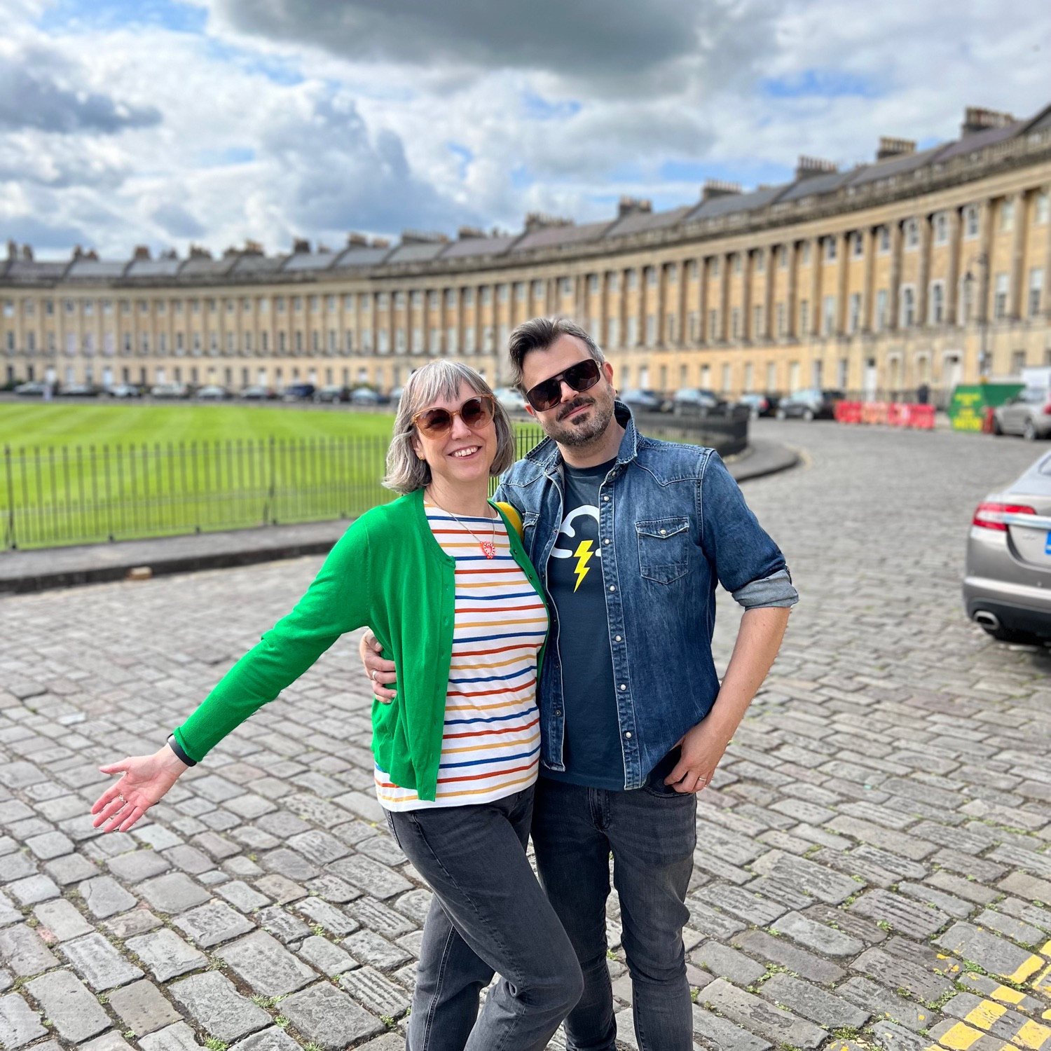 Me and Em on The Royal Crescent.