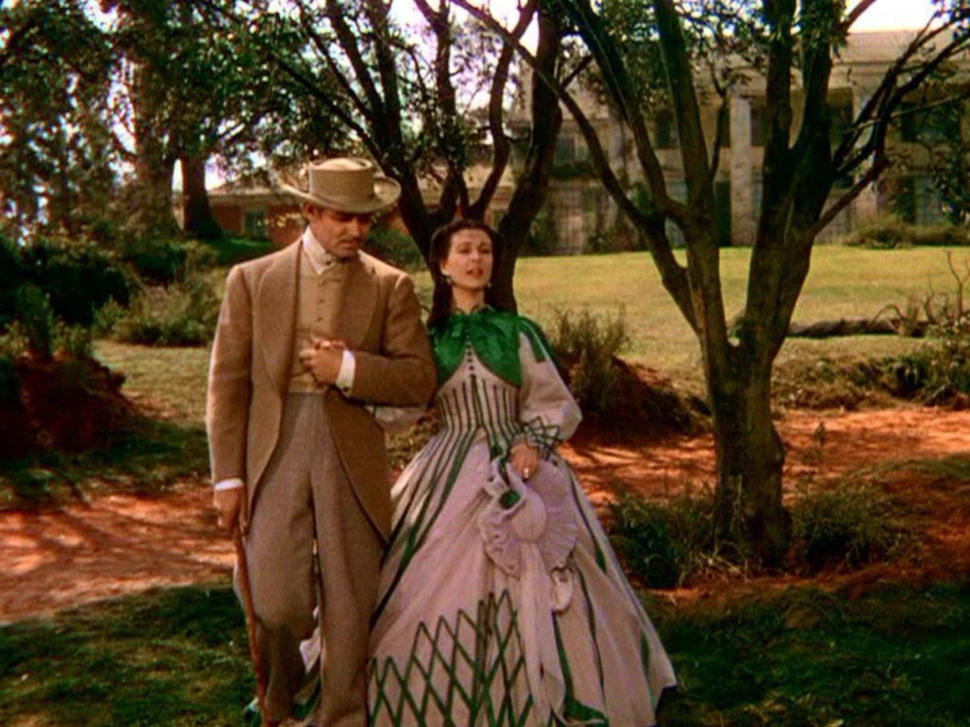 Rhett Butler and Scarlett O’Hara at Tara Plantation from Gone With The Wind