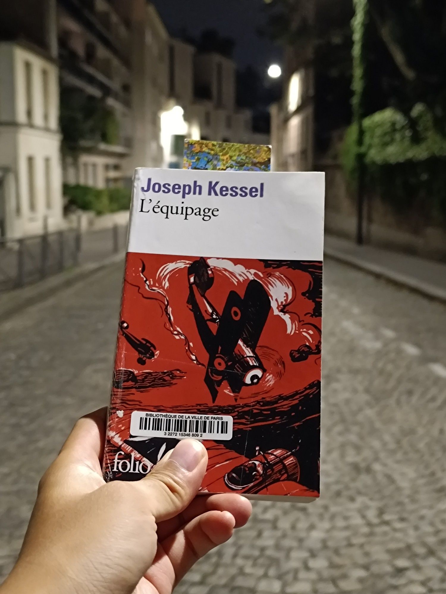 Couverture du roman "L'équipage" de Joseph KESSEL (1923), sur un jeune homme qui entre dans l'armée de l'air pendant la Première Guerre mondiale.